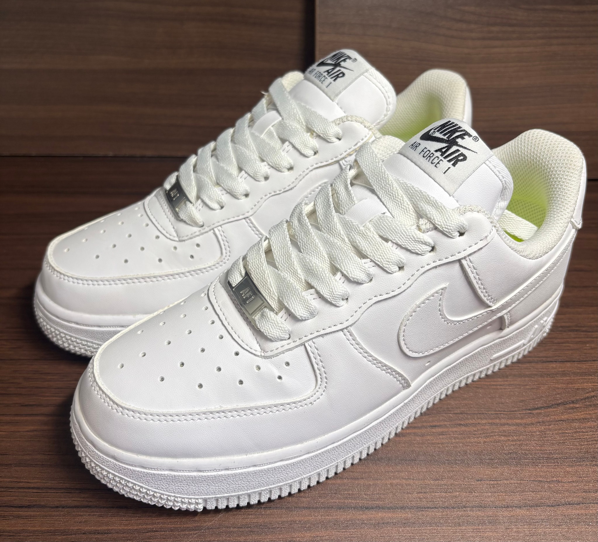 【26cm中古】ナイキ エアフォース1 ロー ホワイト オフホワイト × ナイキ エアフォース1 ロー 