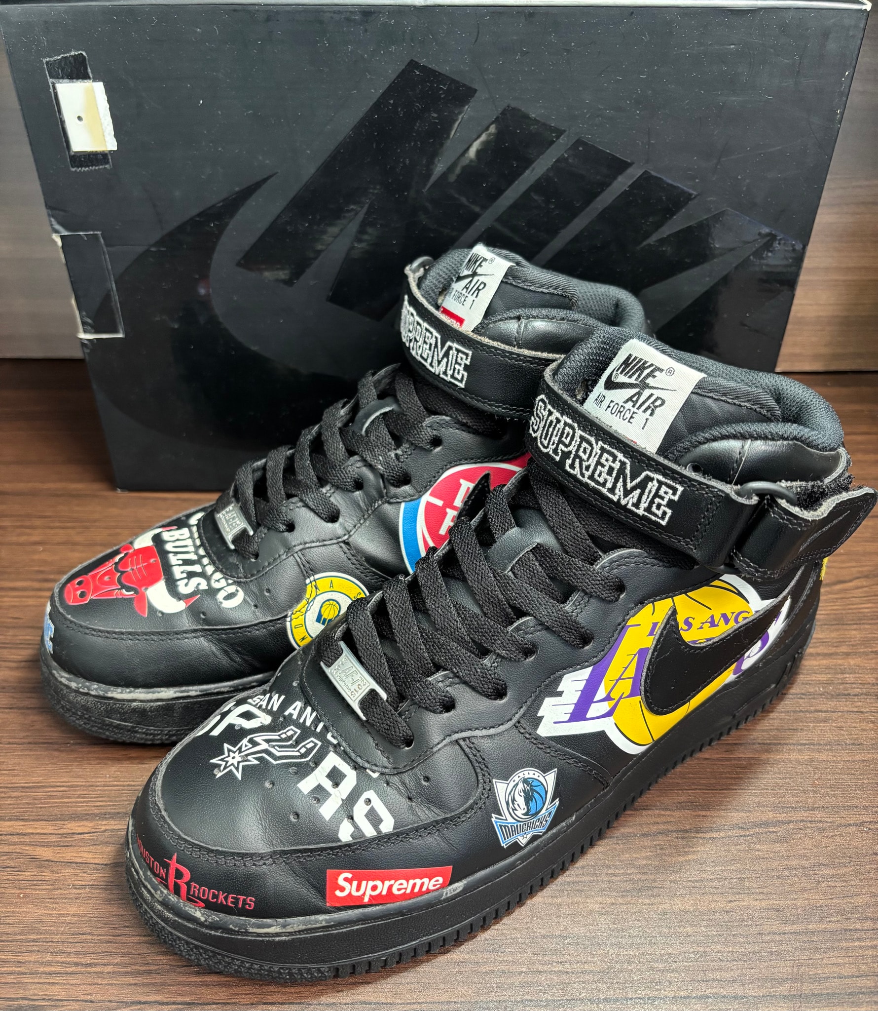 Supreme × NBA × Nike Air Force 1 Mid '07 