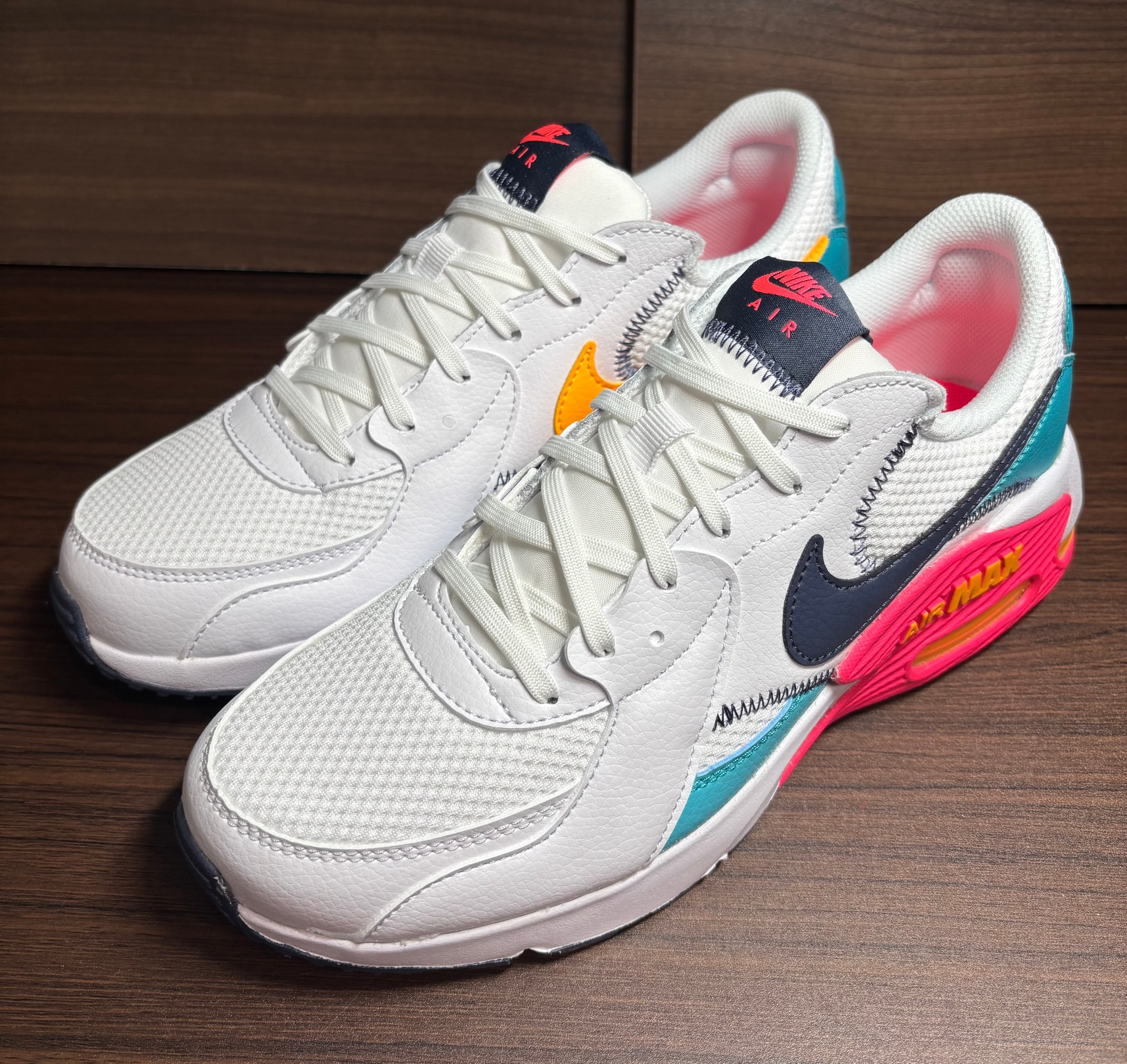 Nike Air Max Excee "White/Dusty Cactus/Laser Orange/Thunder Blue"