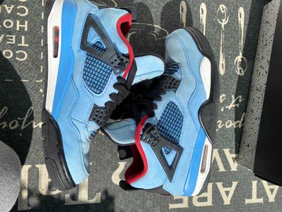 Travis Scott × Nike Air Jordan 4 Retro Cactus Jack "University Blue"