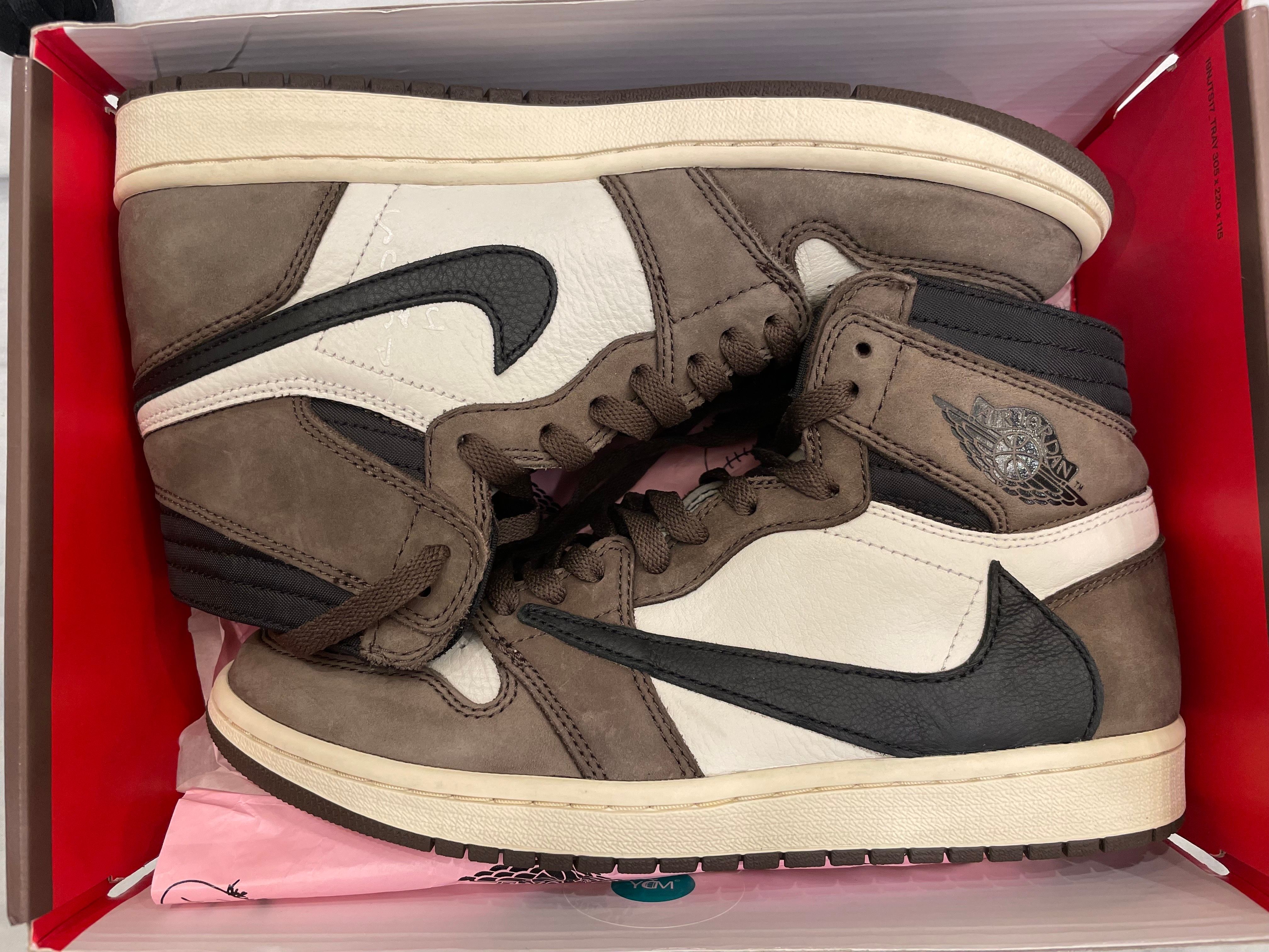 Travis Scott × Nike Air Jordan 1 Retro High OG TS SP "Sail/Dark Mocha"