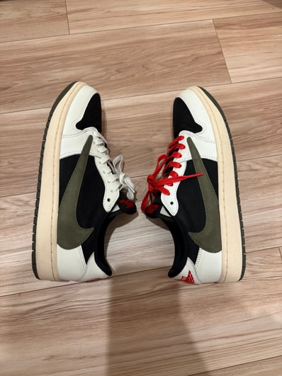 Travis Scott × Nike Women's Air Jordan 1 Low OG "Medium Olive"
