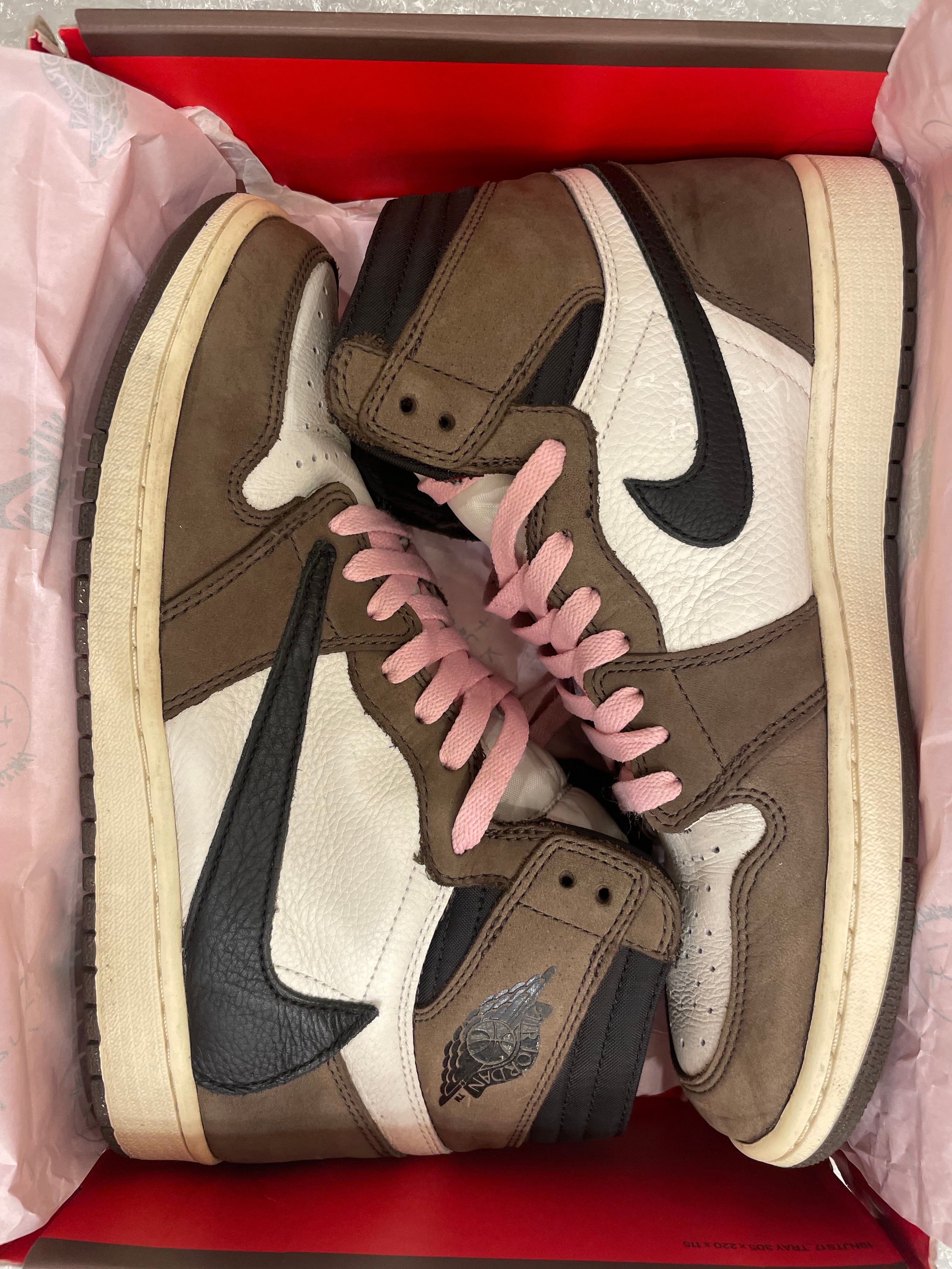 Travis Scott × Nike Air Jordan 1 Retro High OG TS SP "Sail/Dark Mocha"