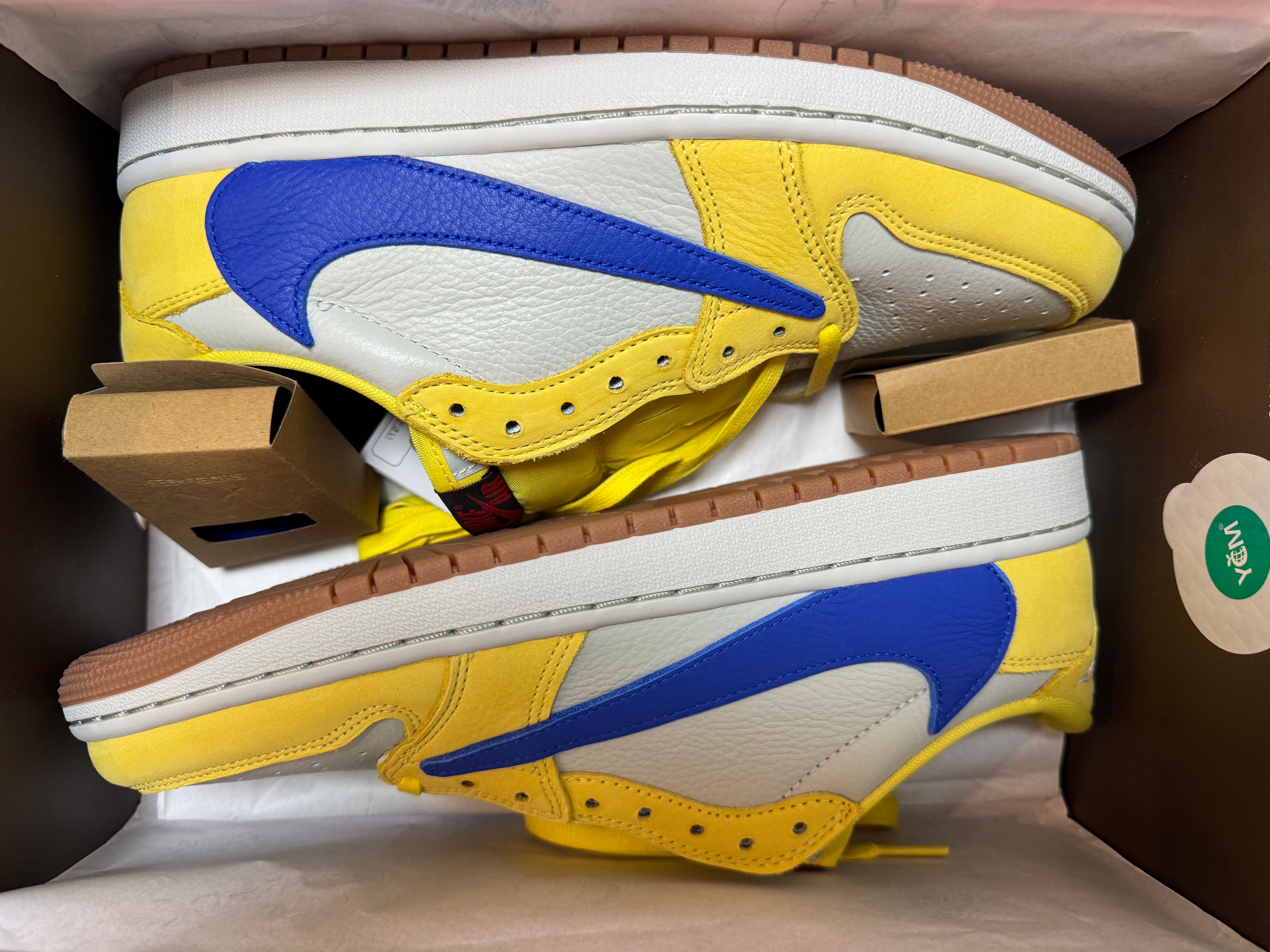 Travis Scott × Nike Women's Air Jordan 1 Retro Low OG "Canary"