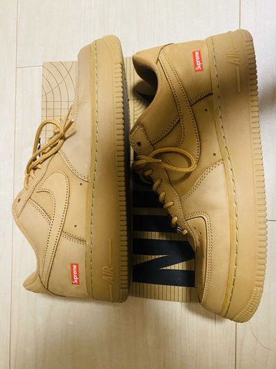 Supreme × Nike Air Force 1 Low "Flax/Wheat"