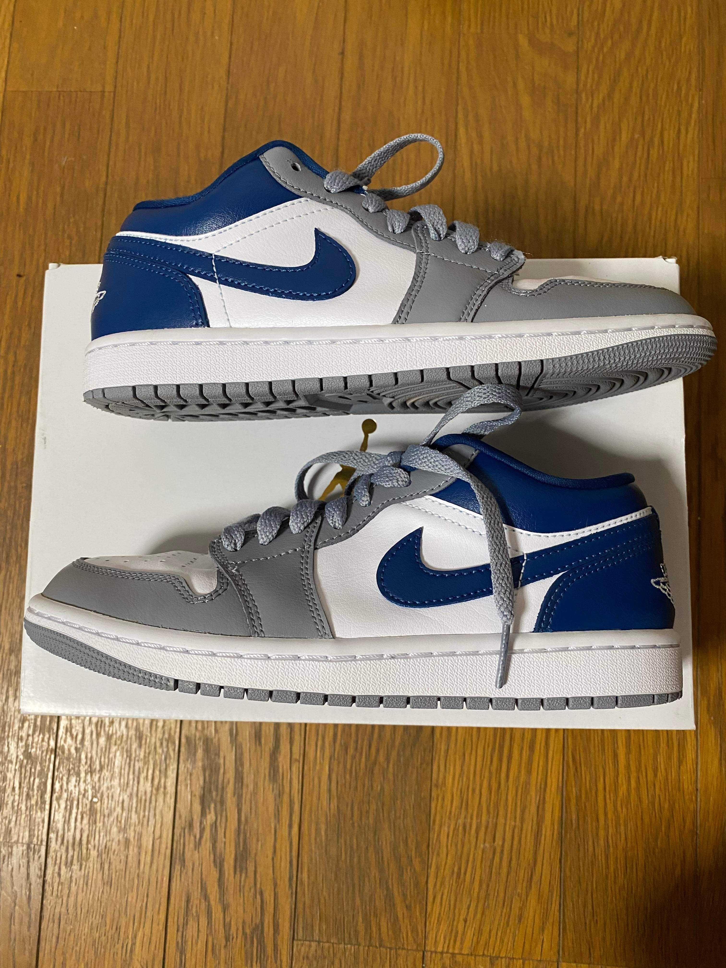 Nike Women's Air Jordan 1 Low "Grey and Blue"