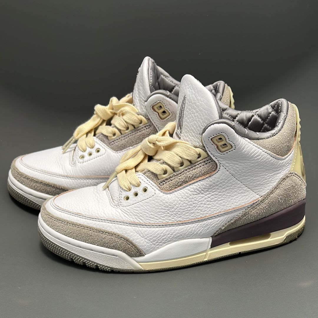 A Ma Maniere × Nike Women's Air Jordan 3 Retro SP "White/Medium Grey Violet Ore"
