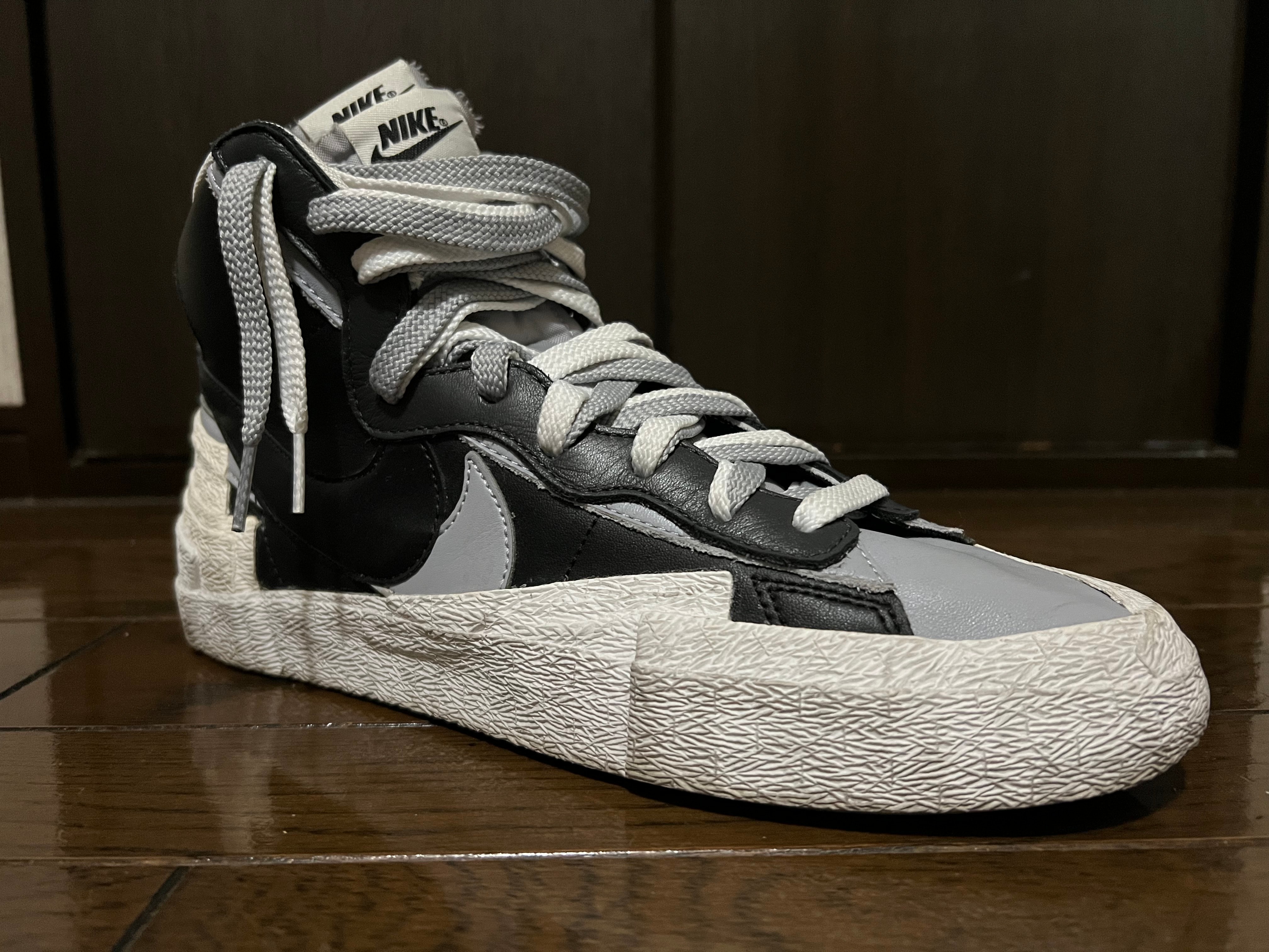 サカイ × ナイキ ブレーザーミッド "ブラック/ウルフグレー/ホワイト"