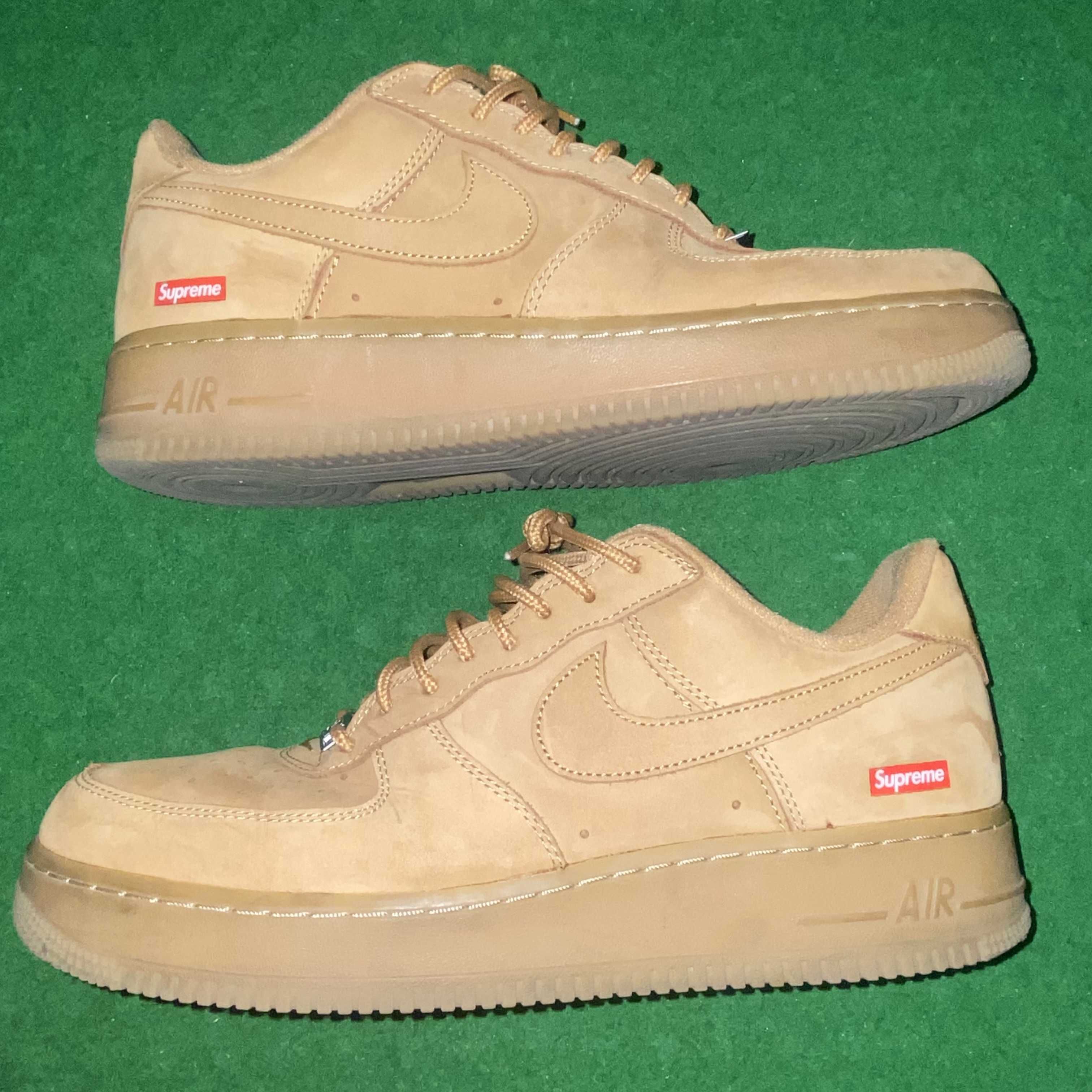 Supreme × Nike Air Force 1 Low "Flax/Wheat"