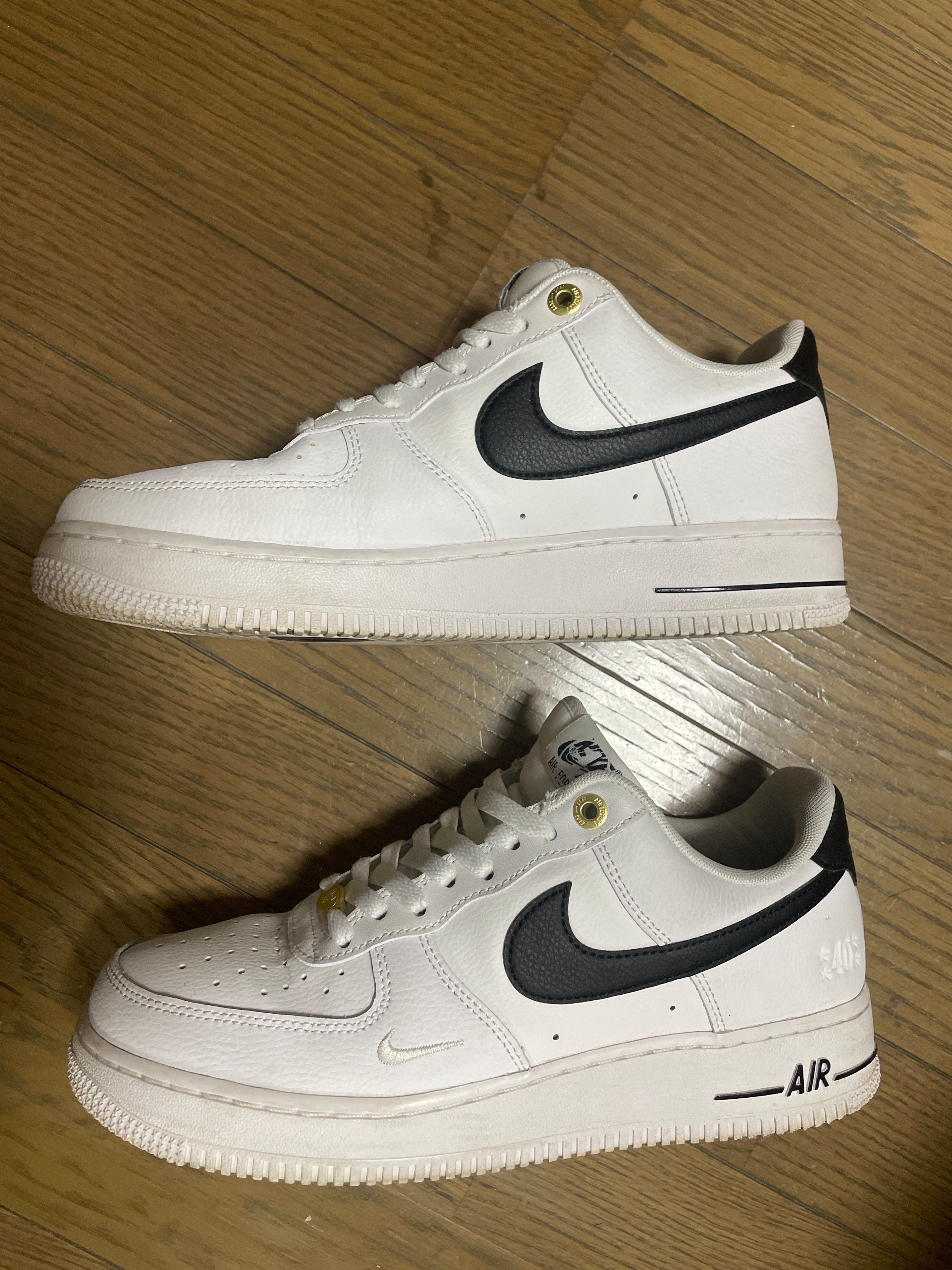 Nike Air Force 1 Low '07 LV8 40th Anniversary "Black/White-Metallic Gold"