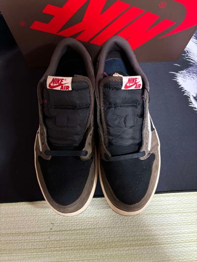 Travis Scott × Nike Air Jordan 1 Low OG SP-T "Black/Dark Mocha"
