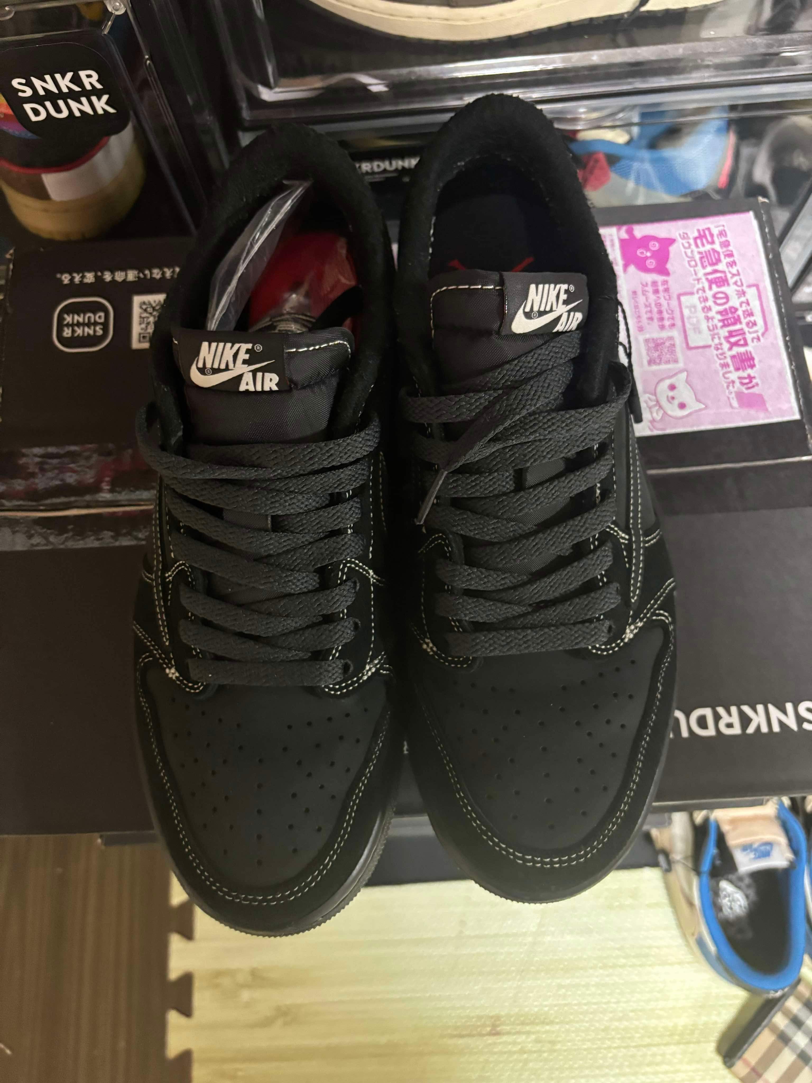 Travis Scott × Nike Air Jordan 1 Low OG SP "Black Phantom"