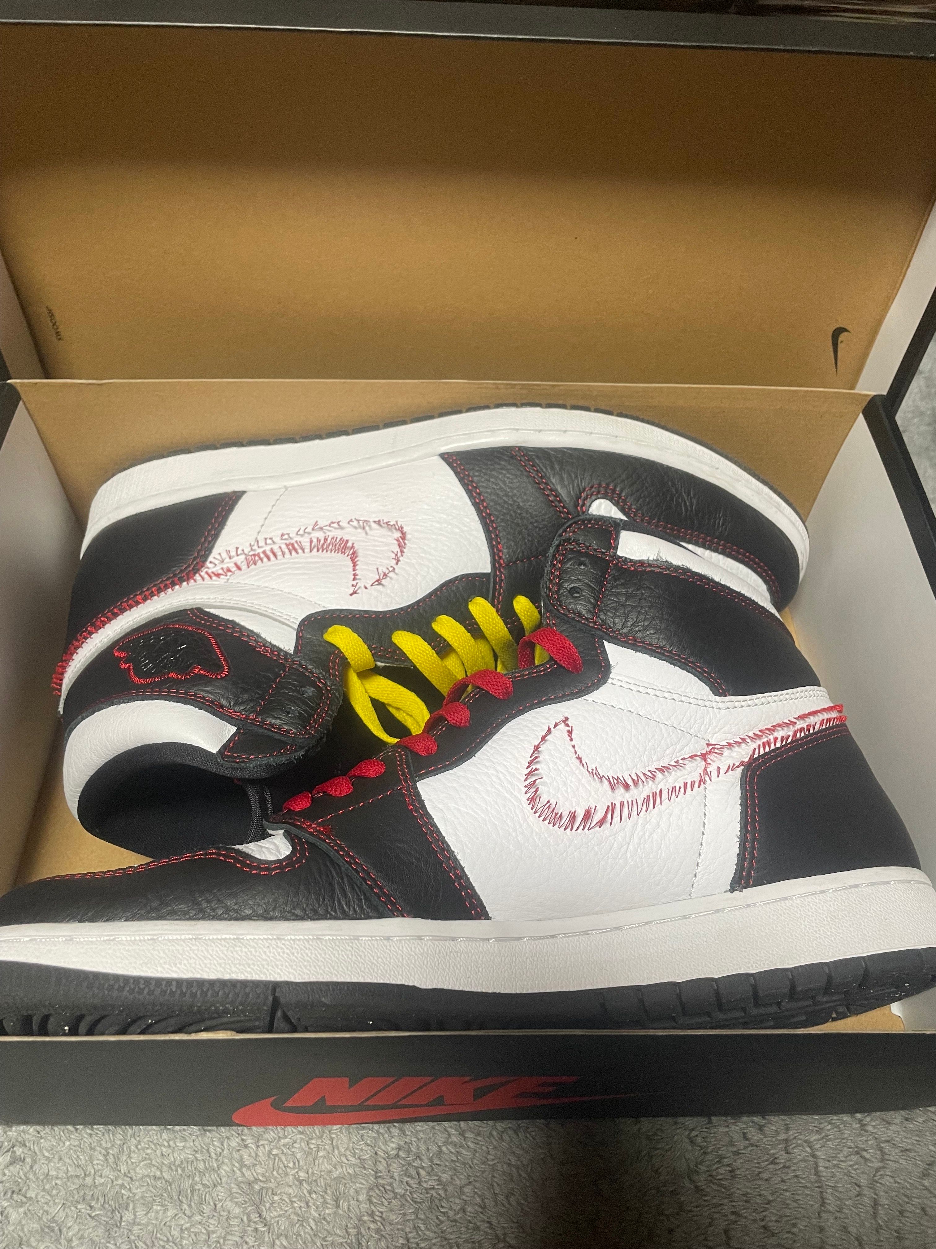 Nike Air Jordan 1 High OG Defiant "Black/Yellow/Gym Red"    