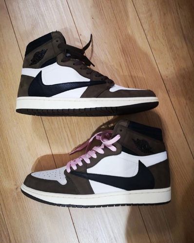 Travis Scott × Nike Air Jordan 1 Retro High OG TS SP "Sail/Dark Mocha"