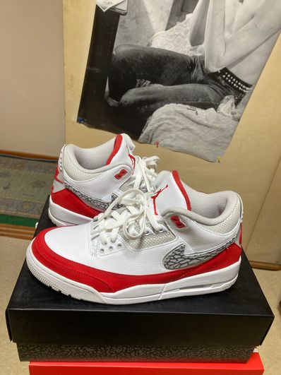 Nike Air Jordan 3 Retro "Tinker White/University Red"