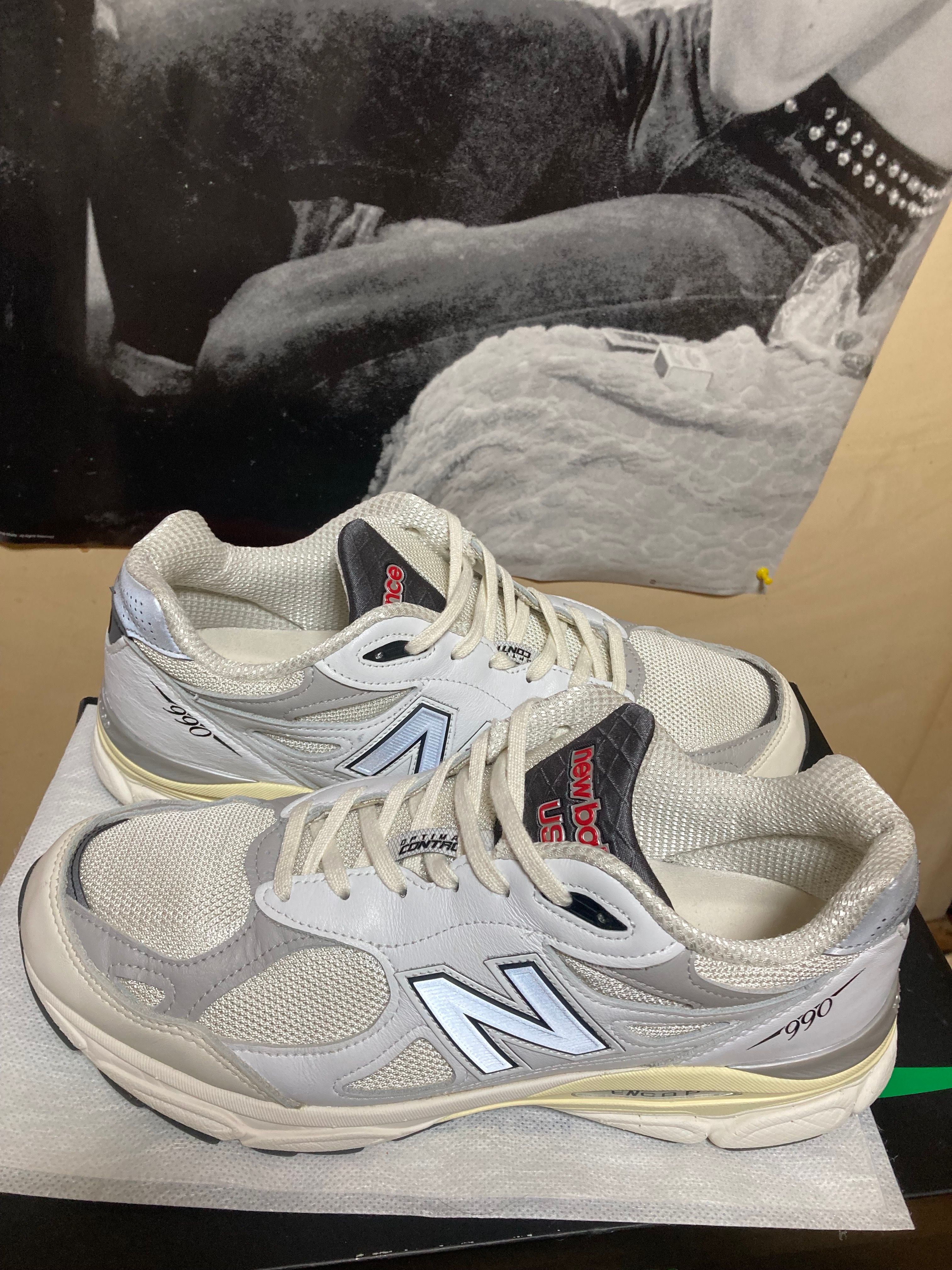 New Balance 990V3 "Sea Salt/Rain Cloud"