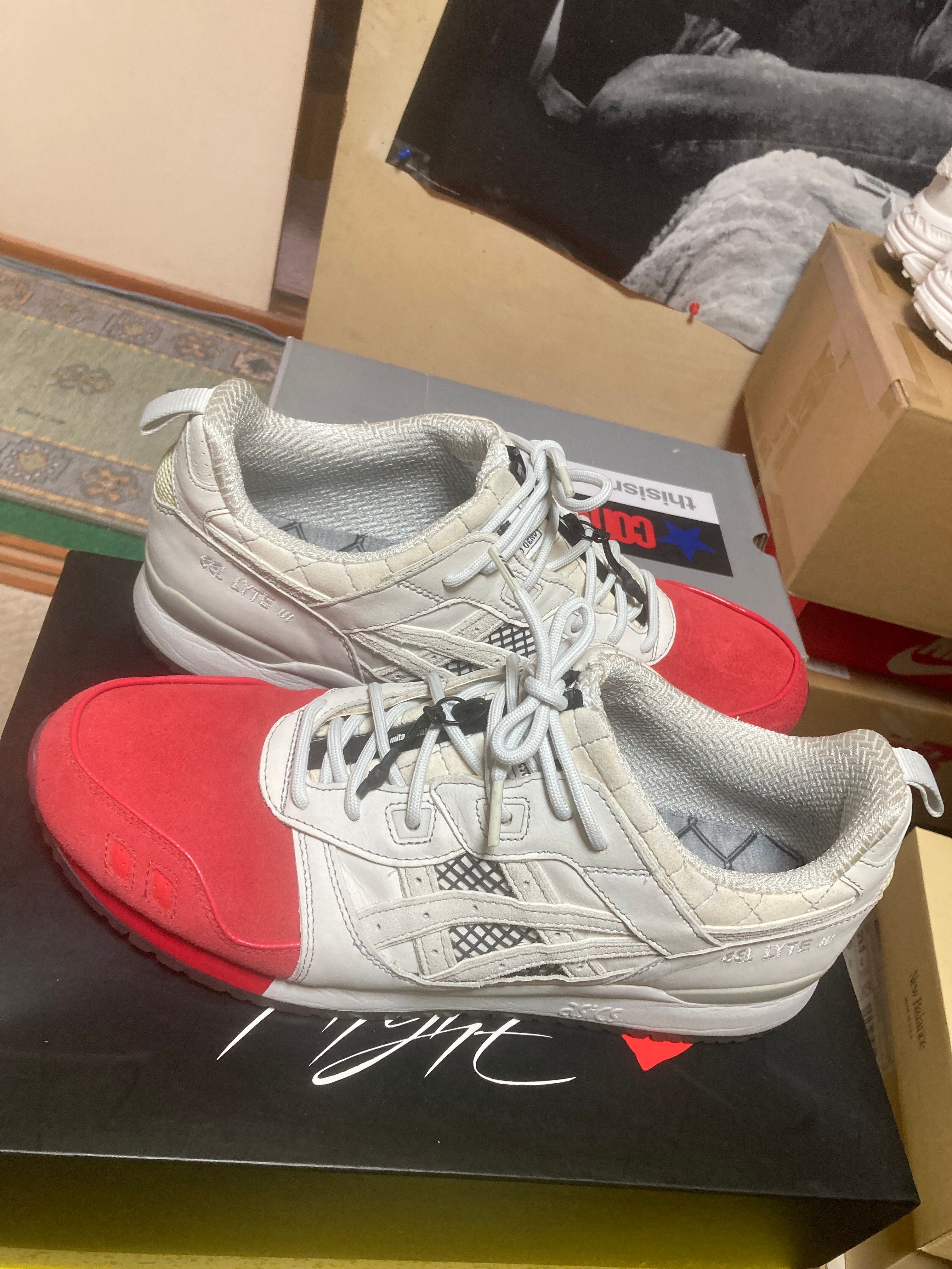 mita sneakers × Asics Gel-Lyte III 30th Anniversary "White/Red-Blue" 