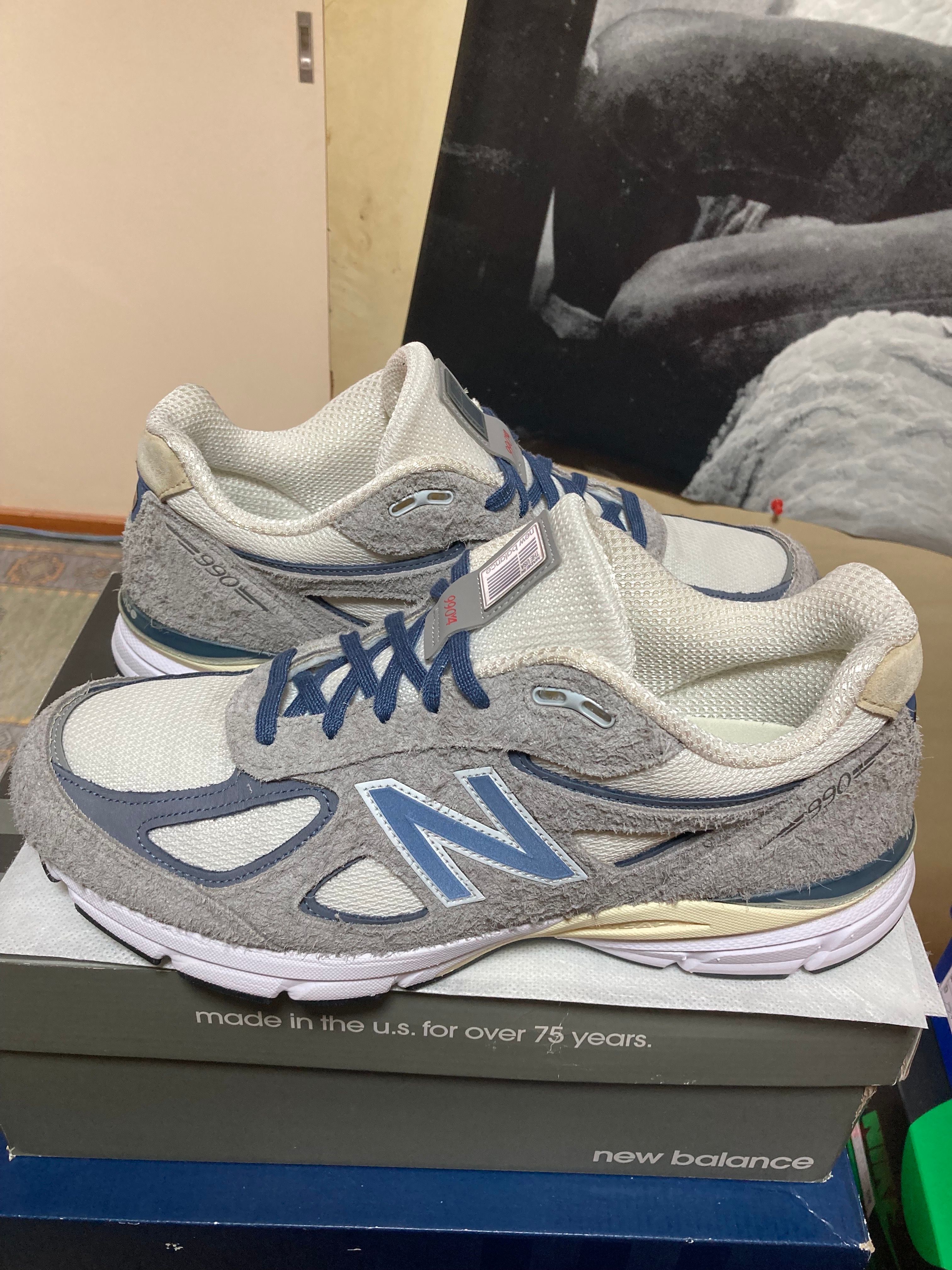 New Balance 990V4 "Gray/Slate Blue"