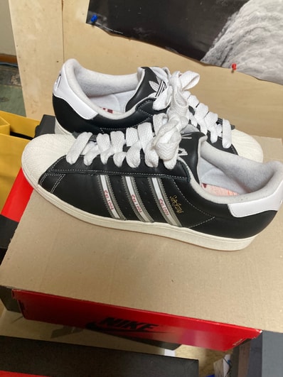 Korn × adidas Superstar "Black/White"