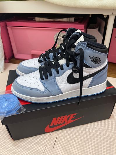 Nike GS Air Jordan 1 High "White/University Blue/Black"