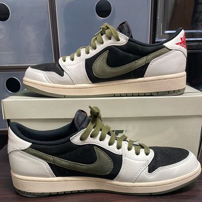 Travis Scott × Nike Women's Air Jordan 1 Low OG "Medium Olive"