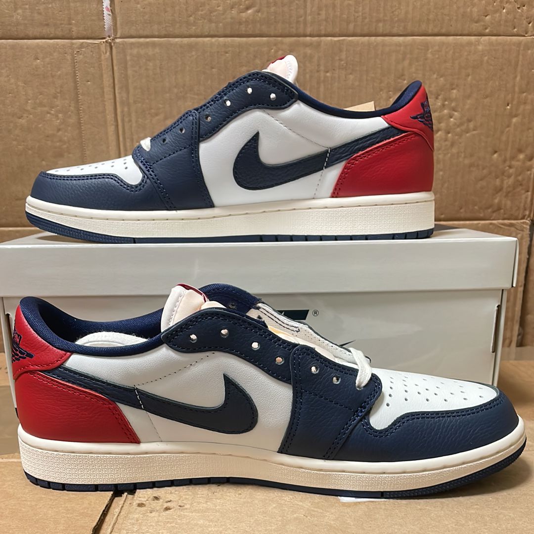 Nike Air Jordan 1 Retro Low OG "Howard/Gym Red and Midnight Navy"