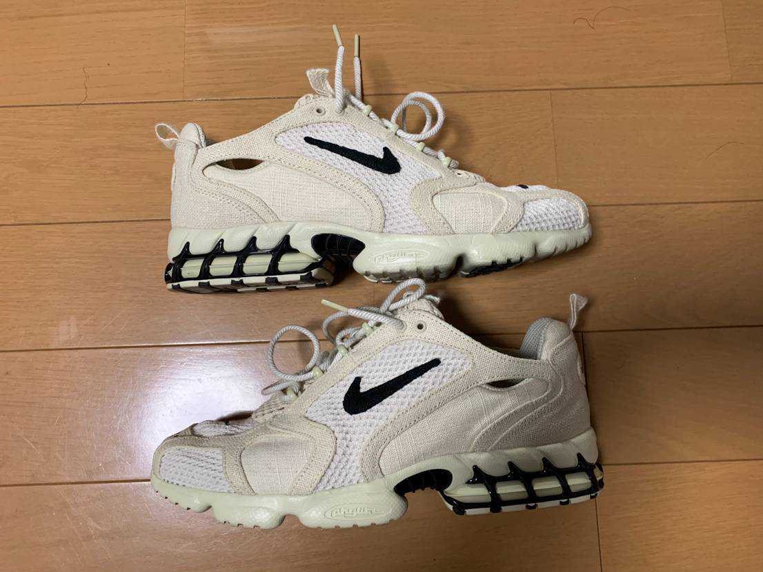 Stussy × Nike Air Zoom Spiridon CG 2 "Fossil/Black"