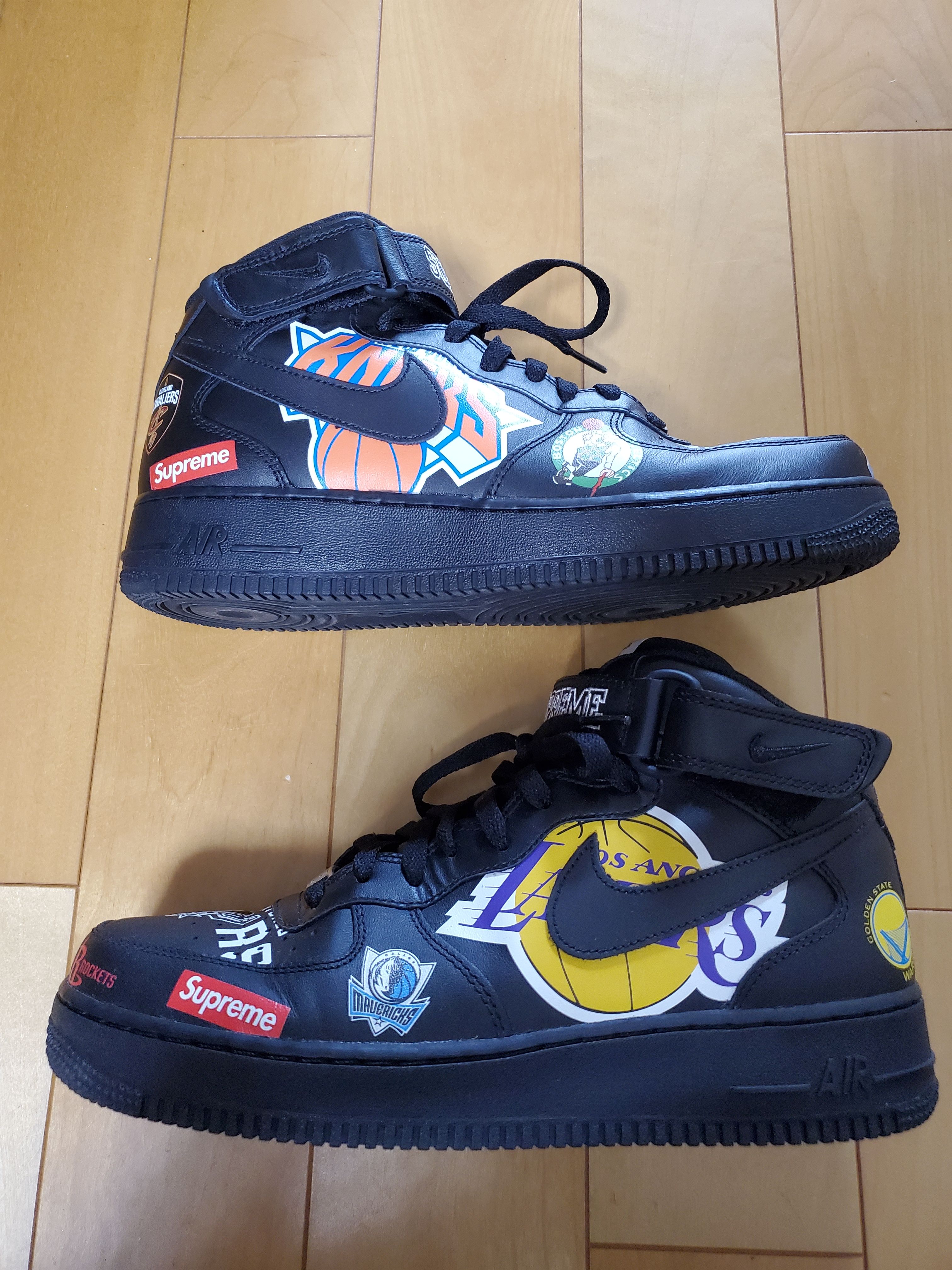 Supreme × NBA × Nike Air Force 1 Mid '07 "Black"