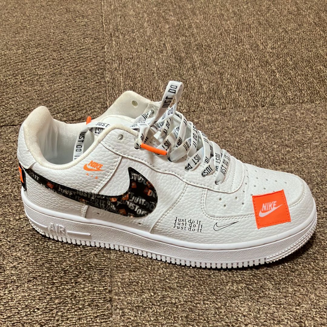NIKE AIR FORCE 1 LOW JUST DO IT PACK WHITE (GS)