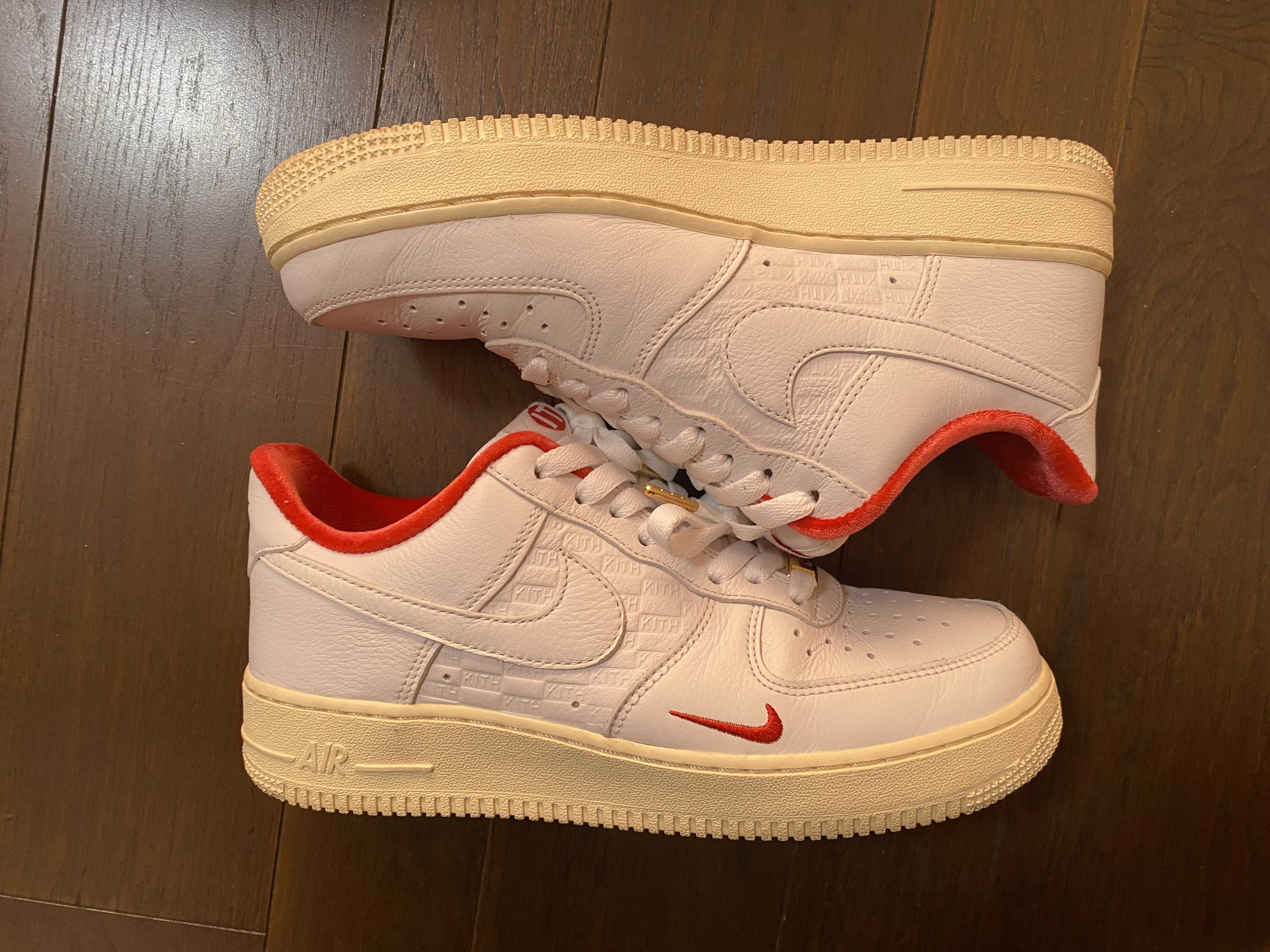 KITH × Nike Air Force 1 Low "White/Red"