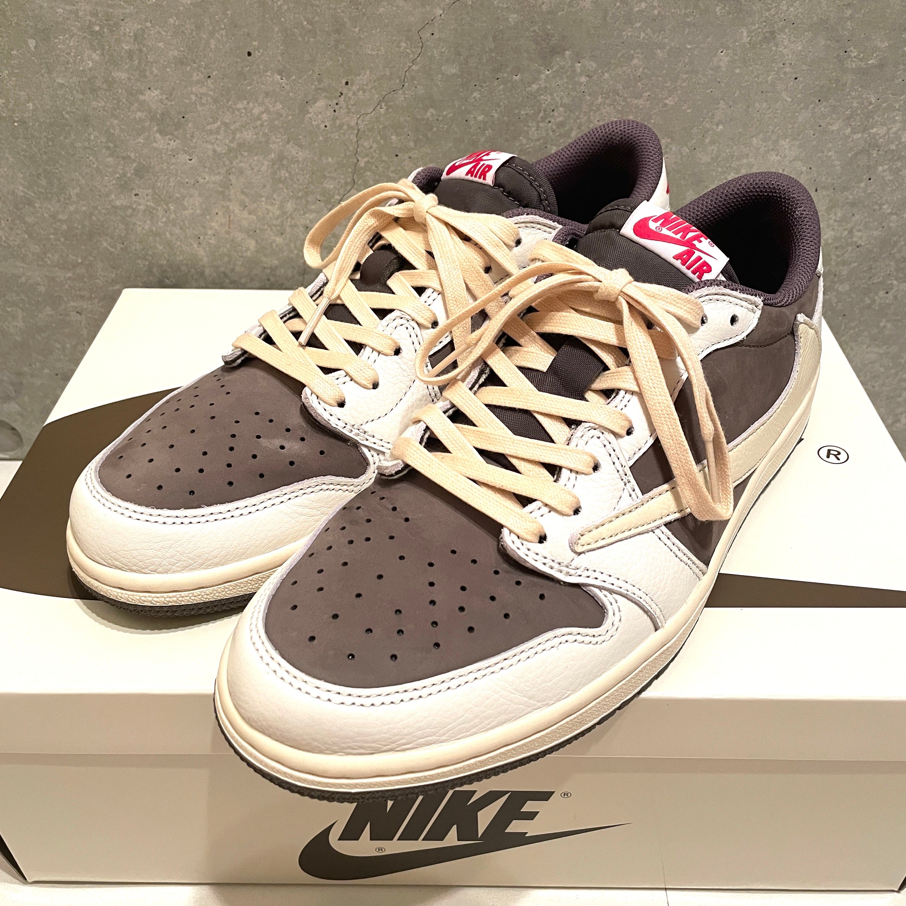 Travis Scott × Nike Air Jordan 1 Low OG SP "Reverse Mocha/Sail and Ridgerock"