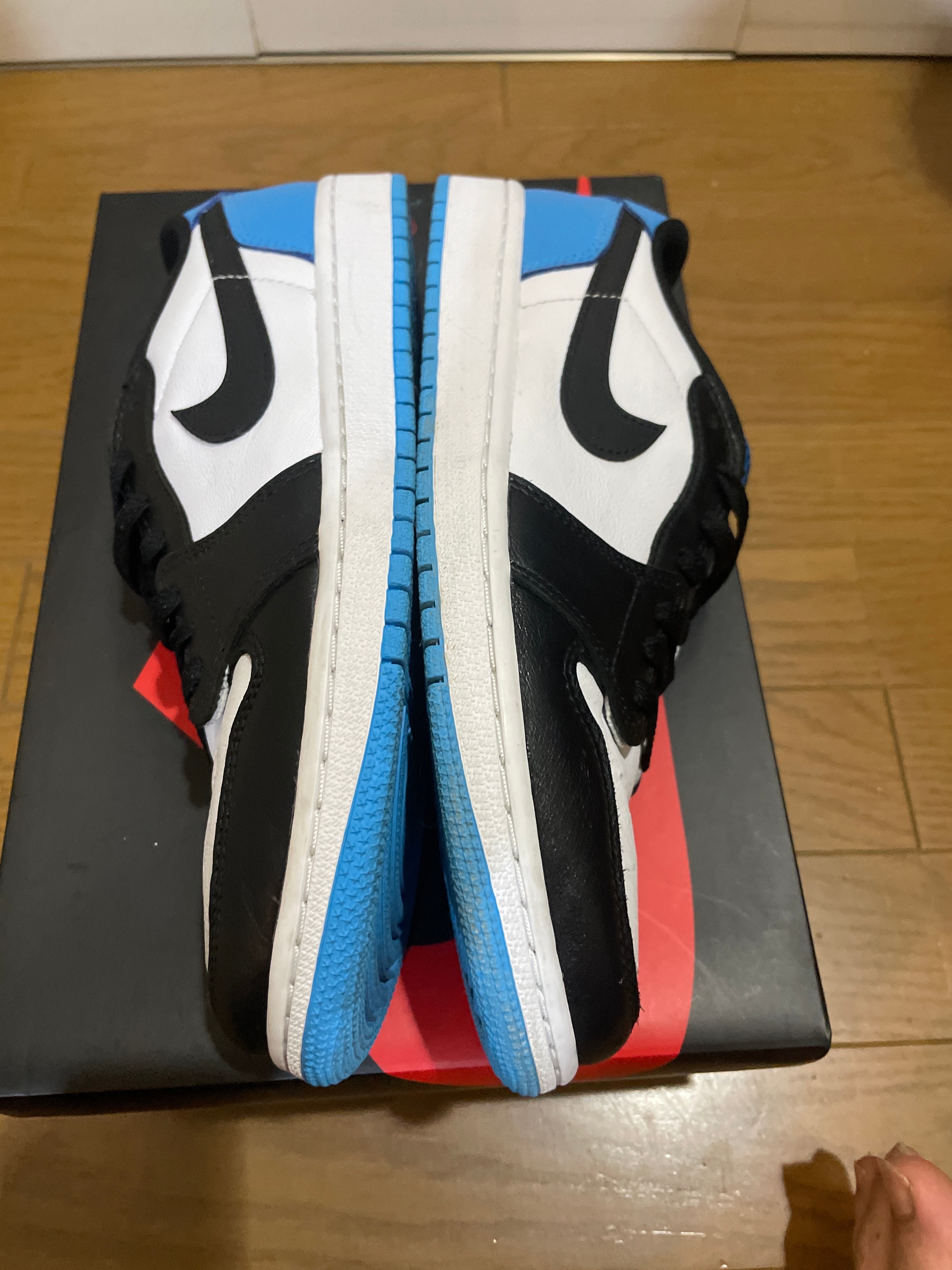 Nike Air Jordan 1 Low OG "Black and Dark Powder Blue/UNC"