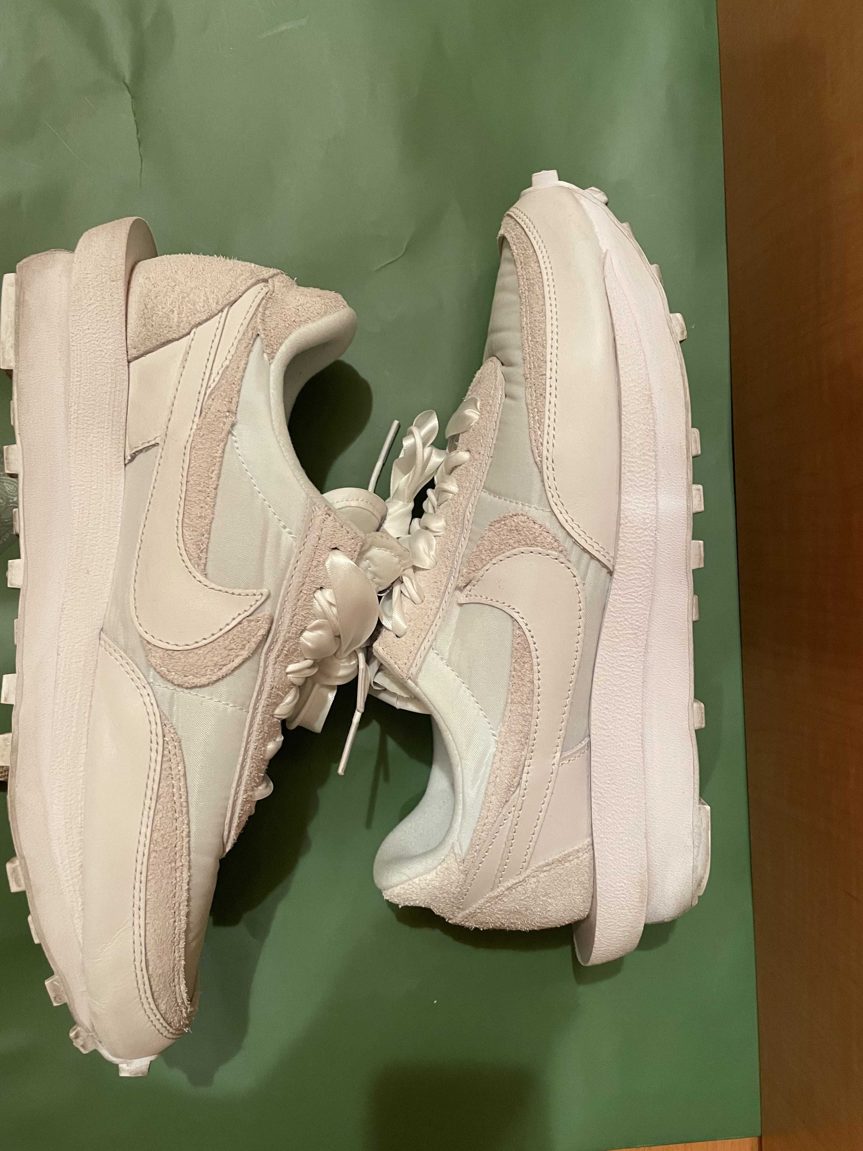 sacai × Nike LDV Waffle "Triple White"