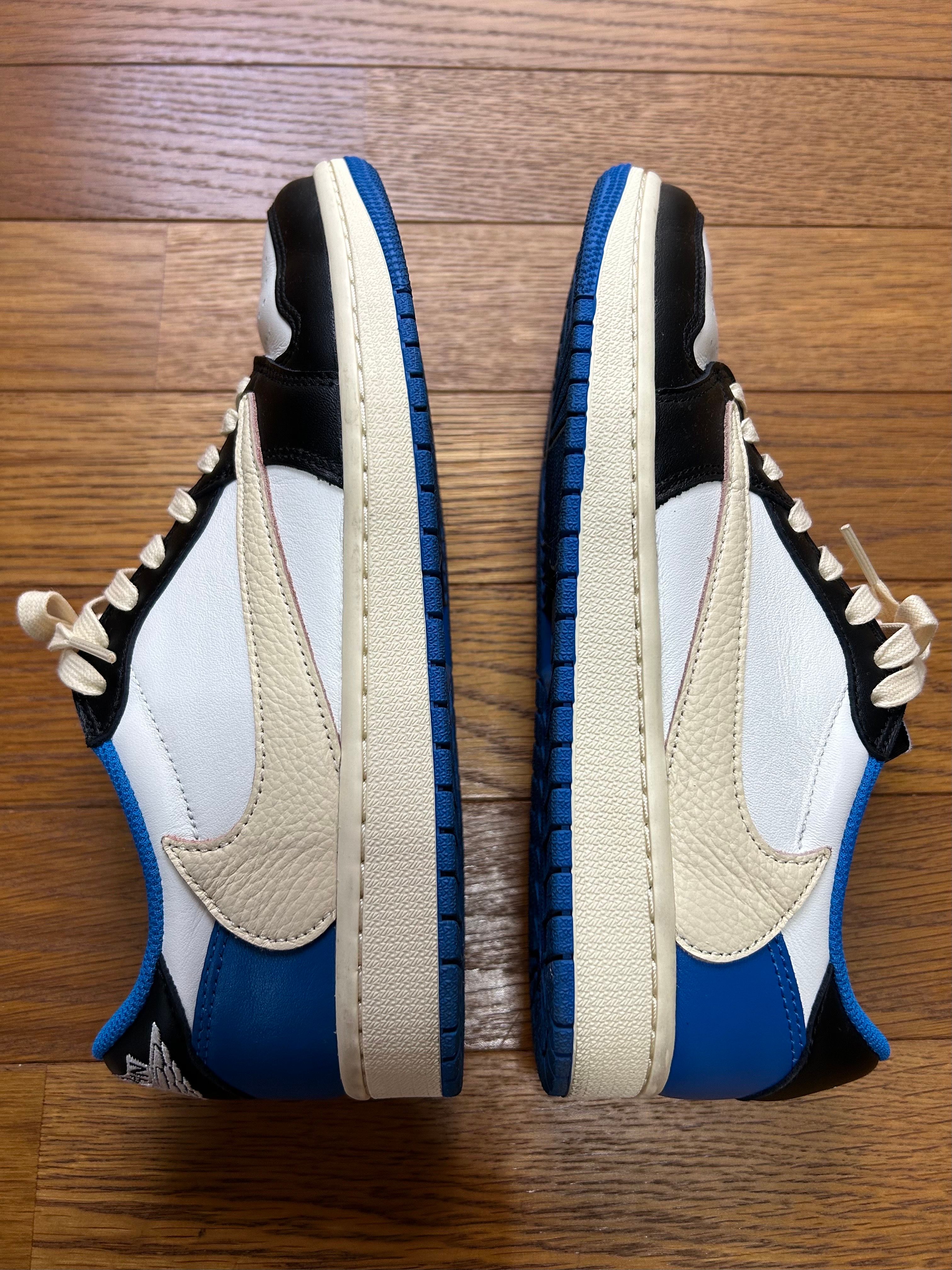Travis Scott × fragment design × Nike Air Jordan 1 Low OG SP "Military Blue"