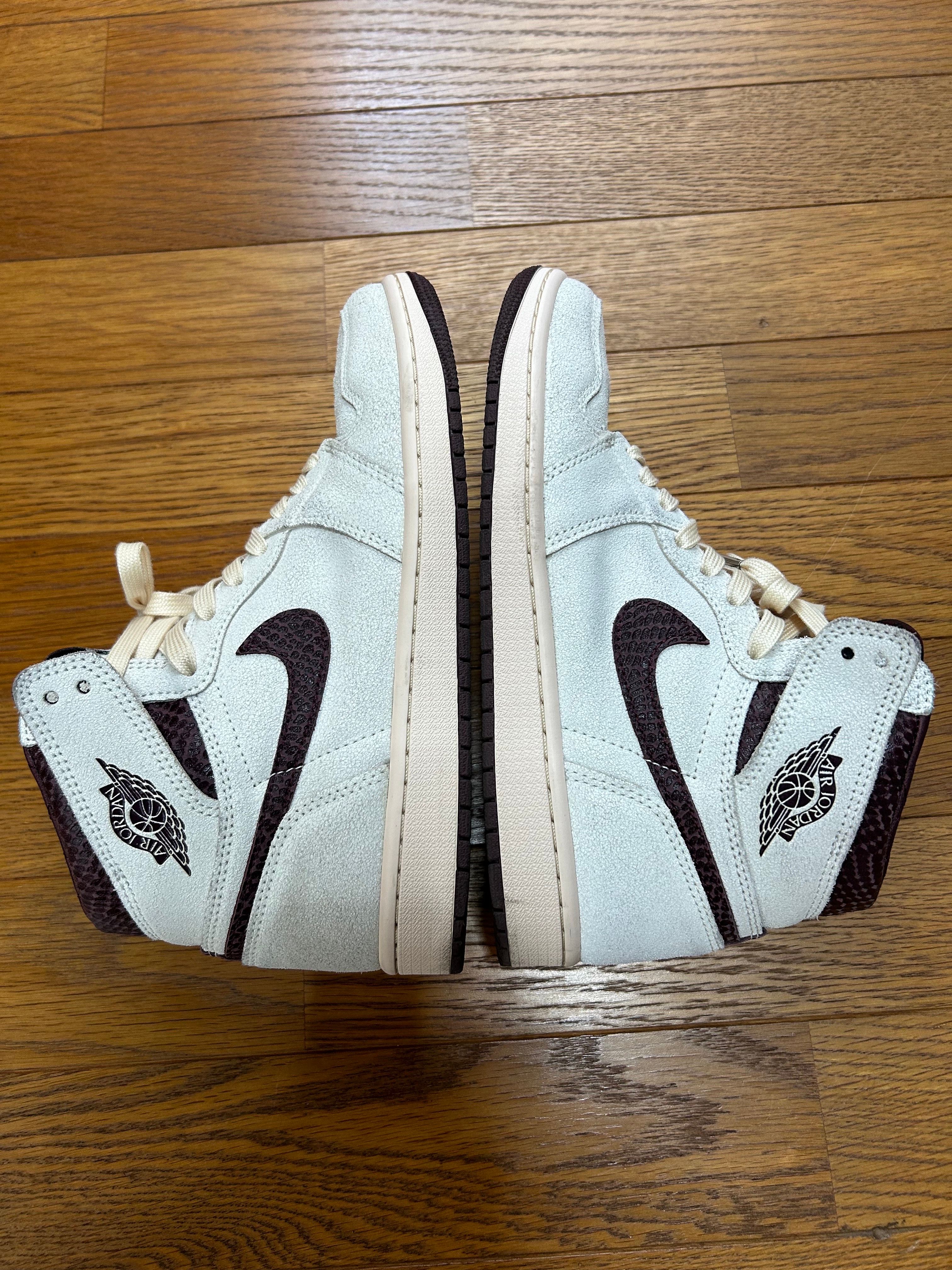 A Ma Maniere × Nike Air Jordan 1 Retro High OG "Sail and Burgundy"