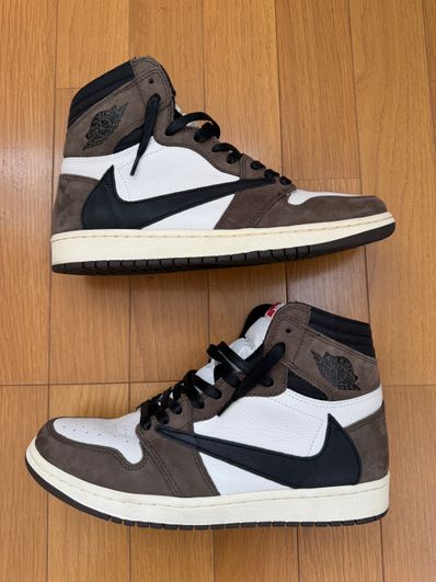 Travis Scott × Nike Air Jordan 1 Retro High OG TS SP "Sail/Dark Mocha"