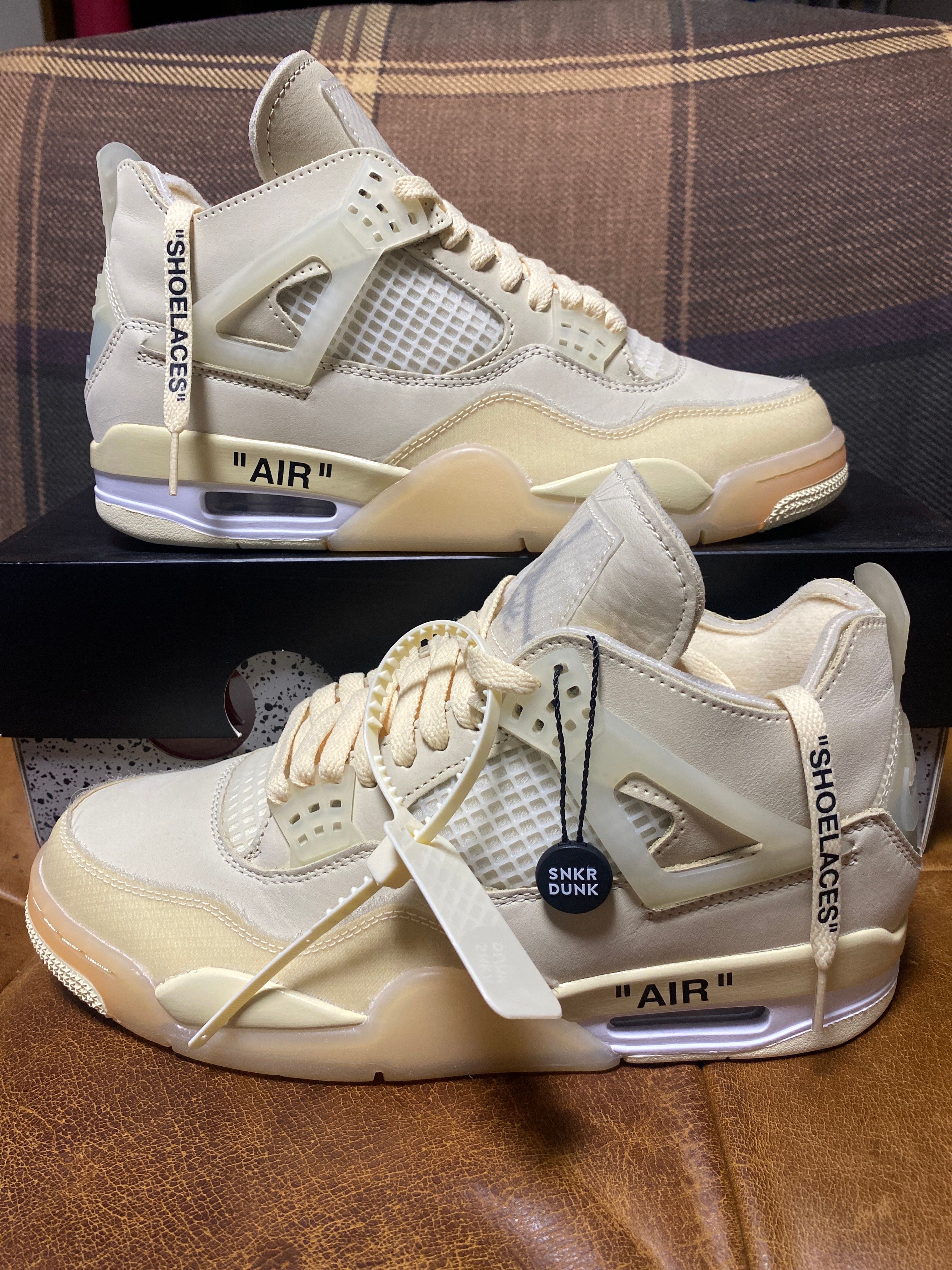 Off-White × Nike Women's Air Jordan 4 SP "Sail"