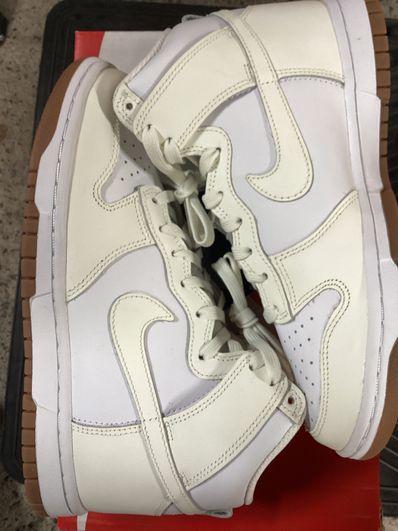 Nike Women's Dunk High "Sail/White-Gum"