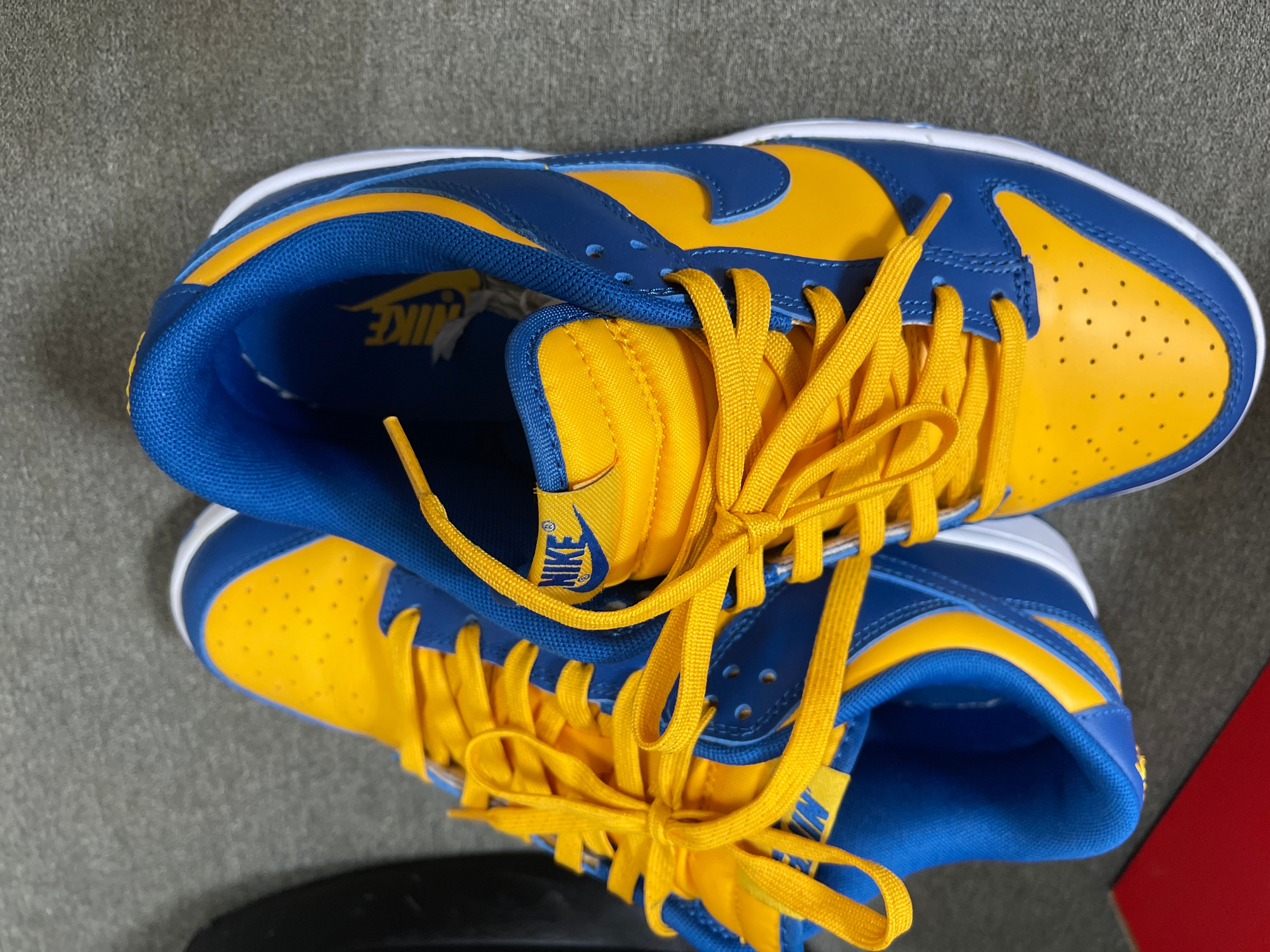 Nike Dunk Low "Blue Jay and University Gold"