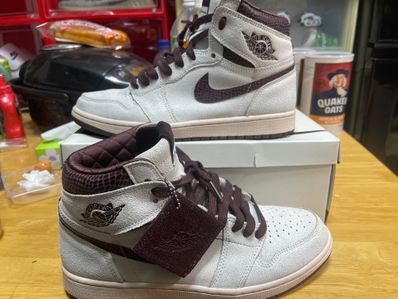 A Ma Maniere × Nike Air Jordan 1 Retro High OG "Sail and Burgundy"