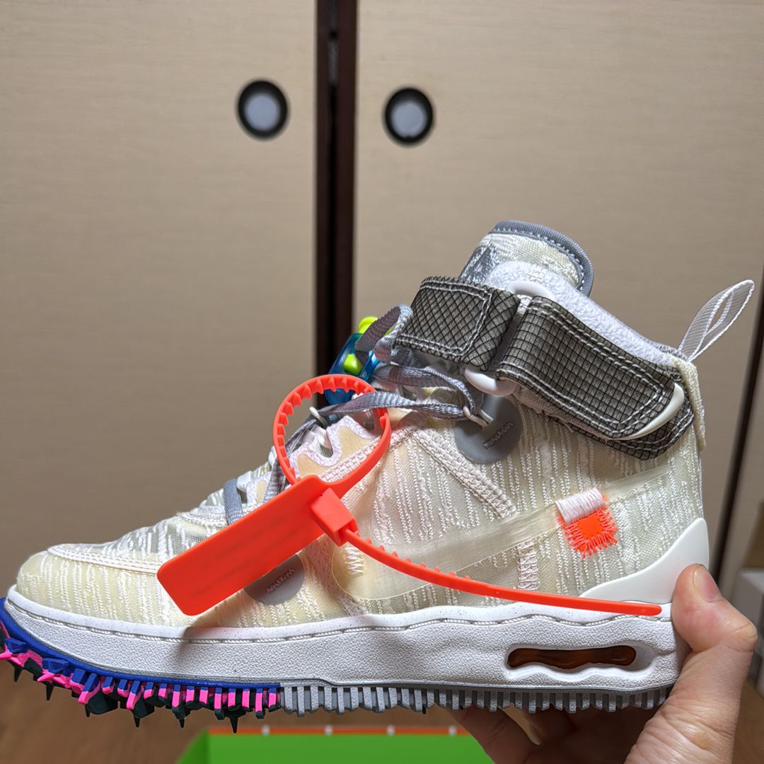 Off-White × Nike Air Force 1 Mid "White"