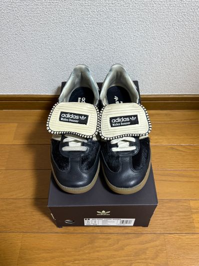 Wales Bonner × adidas Samba Pony Tonal Low "Core Black/Cream White"