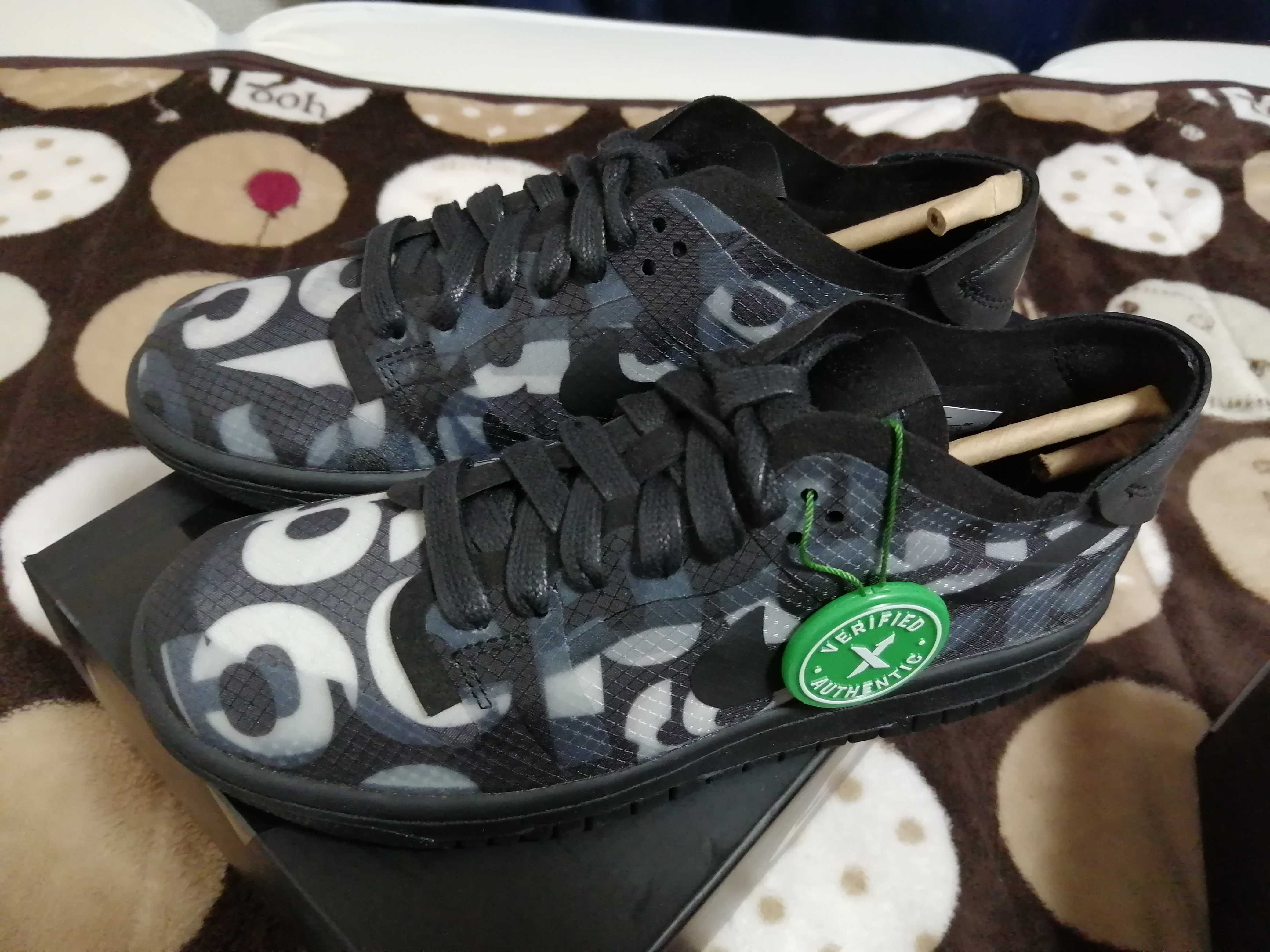 COMME des GARCONS × NIKE DUNK LOW Women's "BLACK/BLACK"