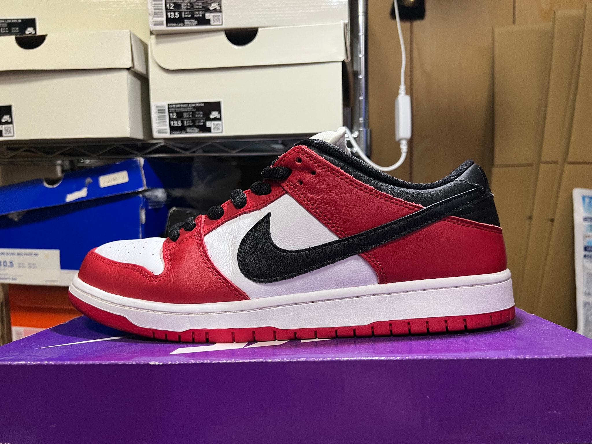 Nike SB Dunk Low Pro "J-Pack Chicago/Varsity Red and White"