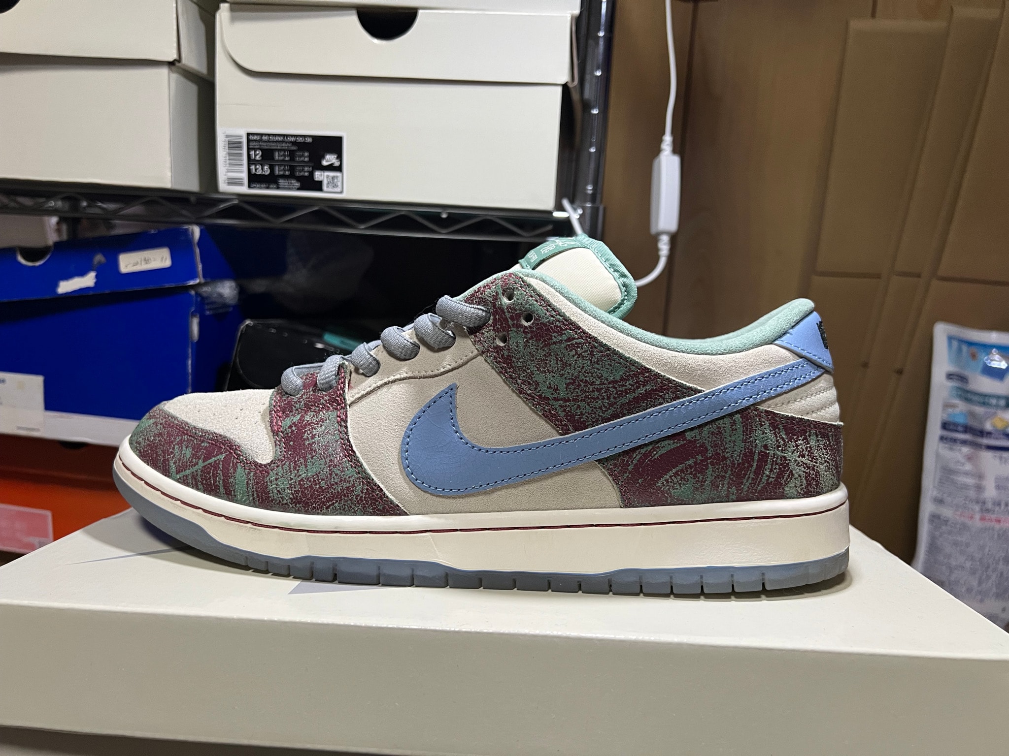 Crenshaw Skate Club × Nike SB Dunk Low PRO QS "Sail/Light Blue-Cedar"