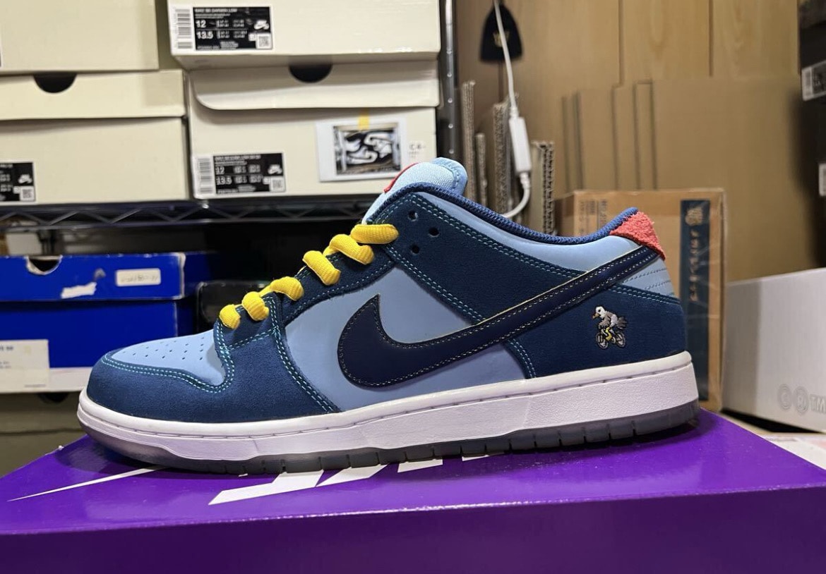 Why So Sad? × Nike SB Dunk Low "Coastal Blue/Speed Yellow-University Red"