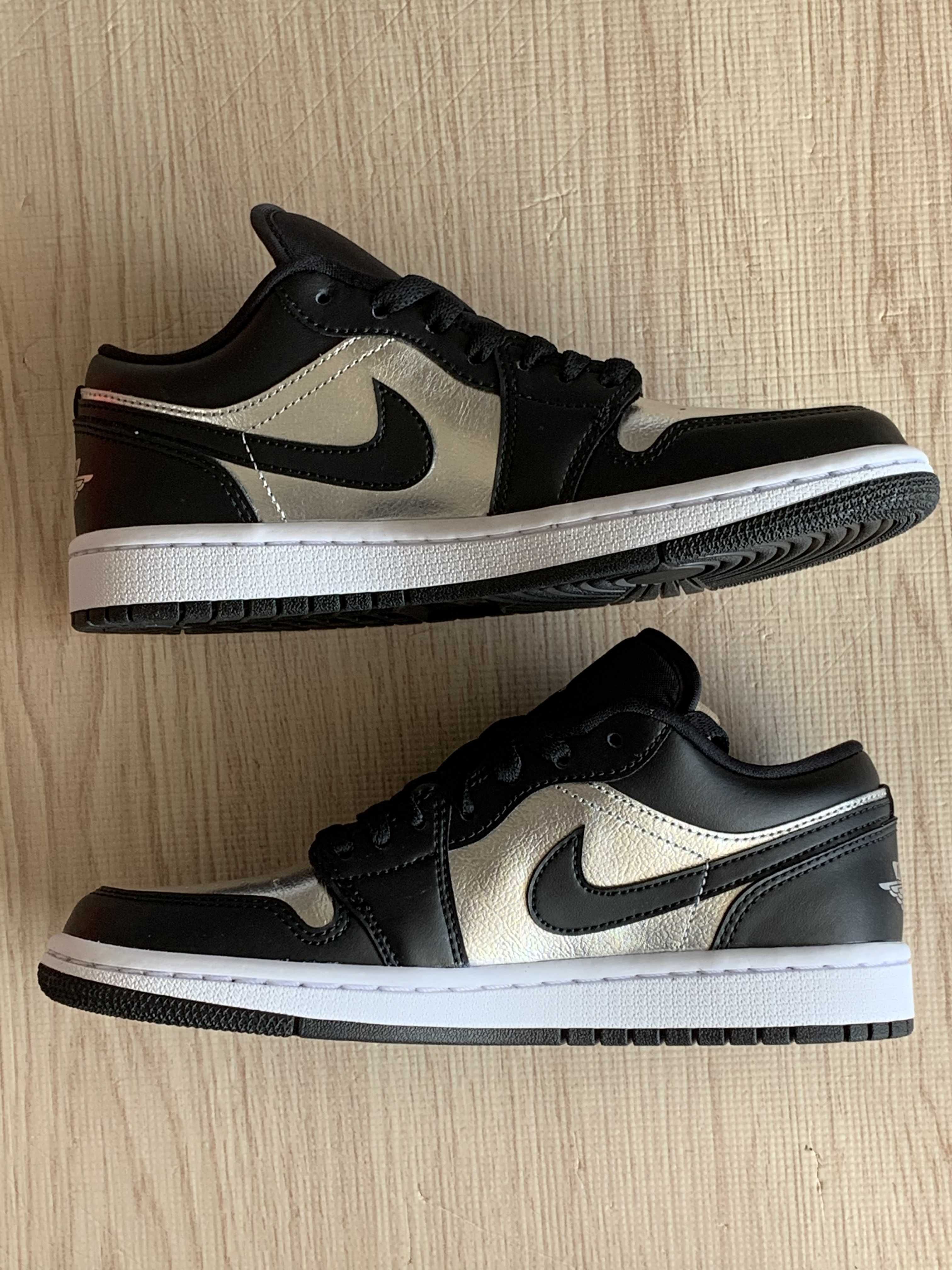 Nike Women's Air Jordan 1 Low SE "Black/Metallic Silver"