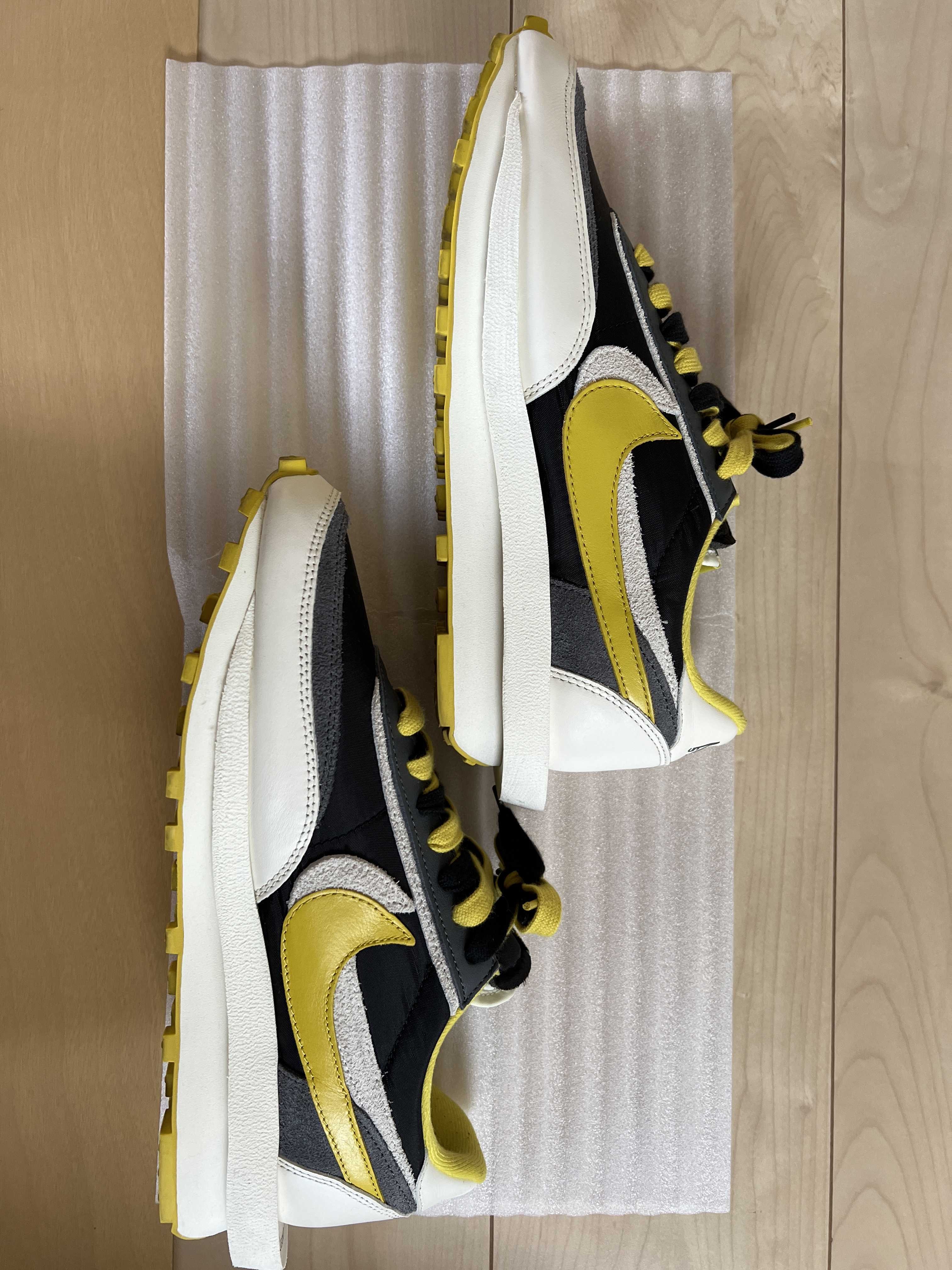 UNDERCOVER × sacai × Nike LD Waffle "Black/Sail-Dark Grey-Bright Citron"