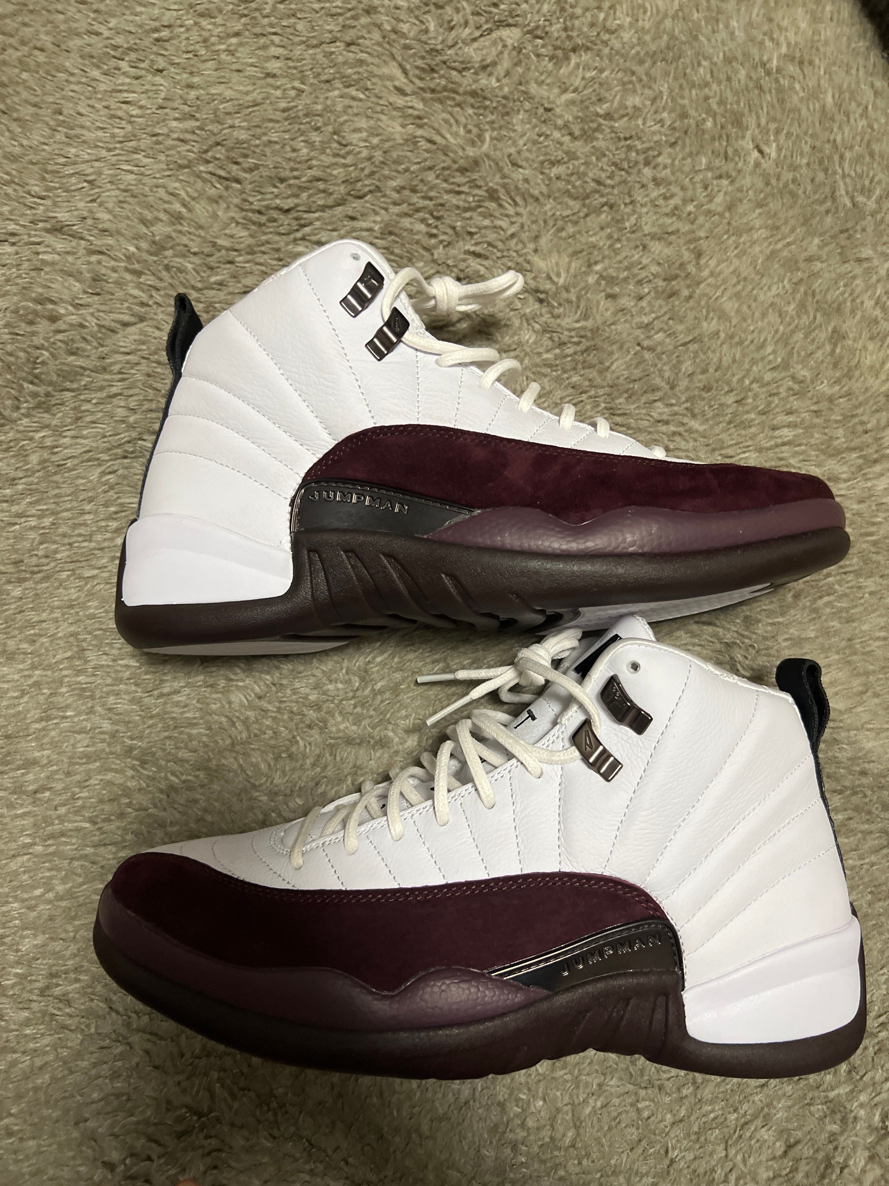 A Ma Maniere × Nike Women's Air Jordan 12 "White and Burgundy Crush"