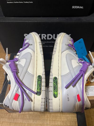 Off-White × Nike Dunk Low "Sail/Neutral Gray"